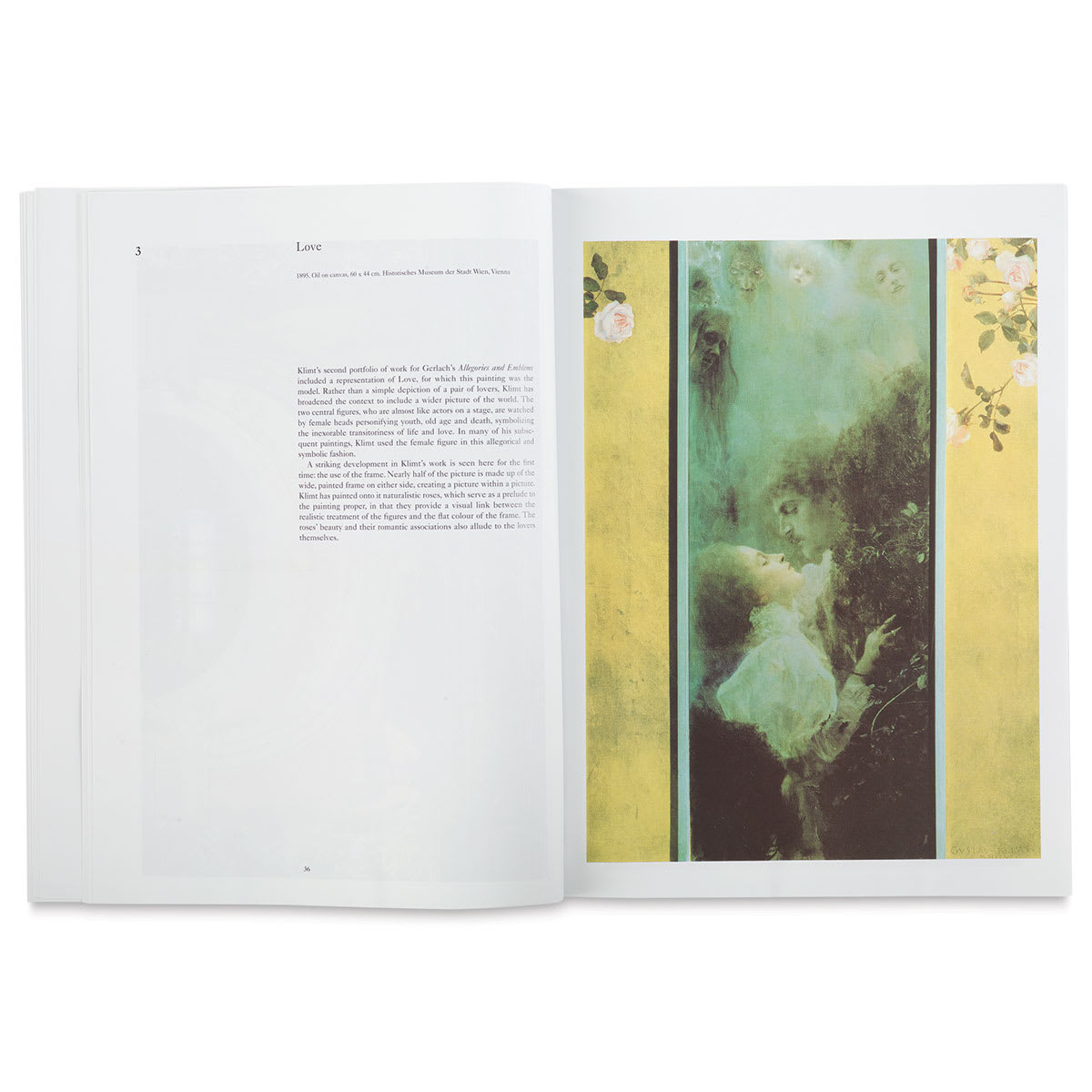 The Colour Library: Klimt - pages 36-37 showing copy and artwork