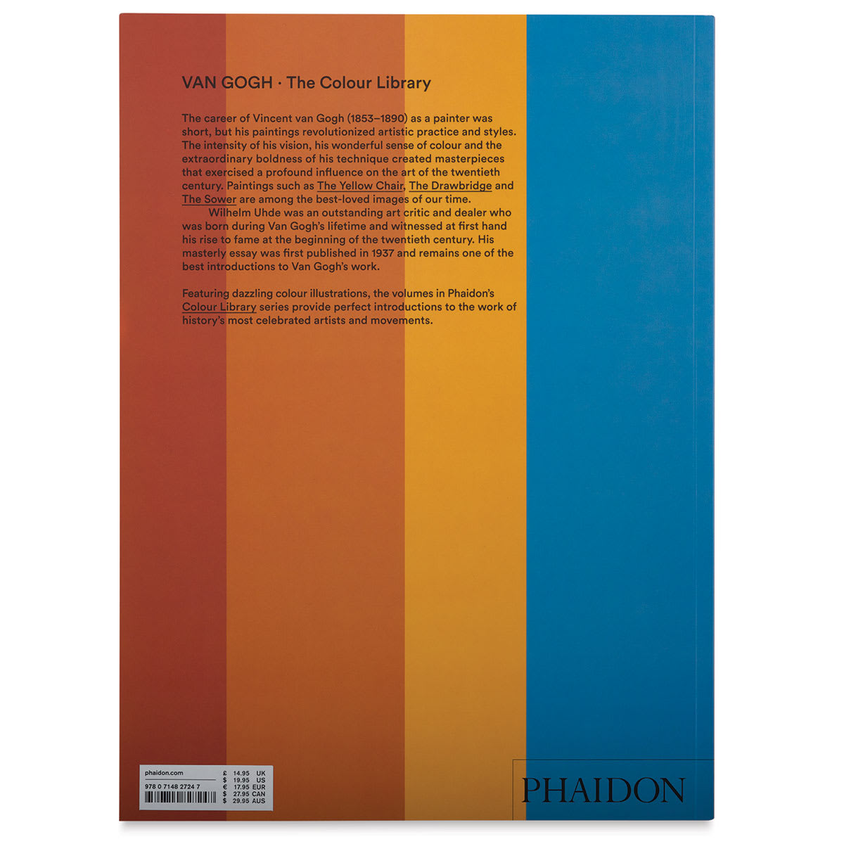 The Colour Library: Van Gogh Book - back cover