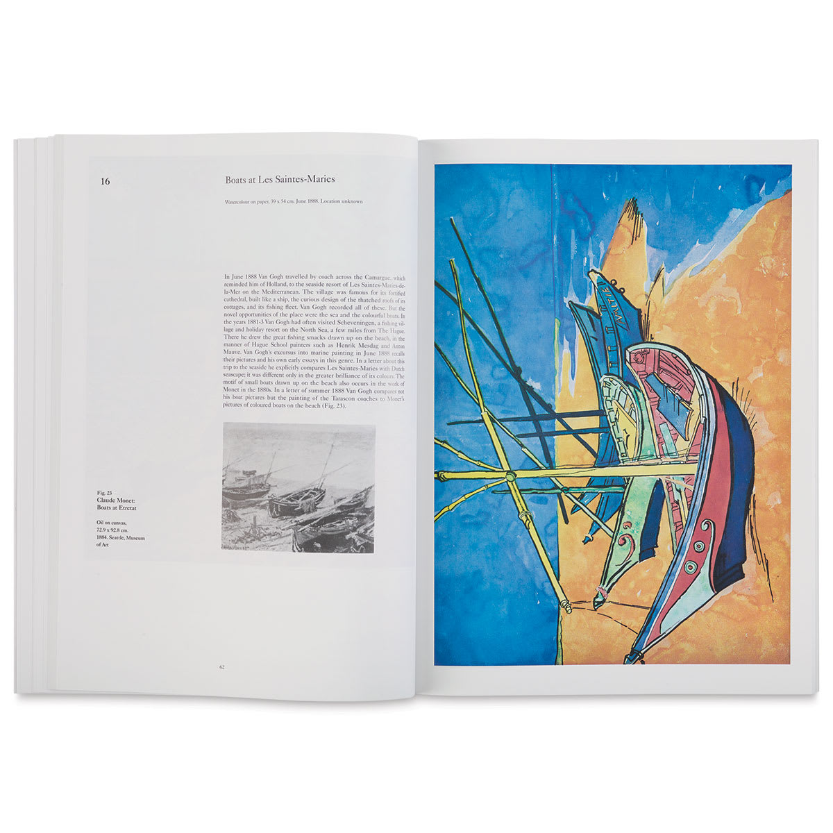 The Colour Library: Van Gogh - pages 46-47 showing copy and artwork
