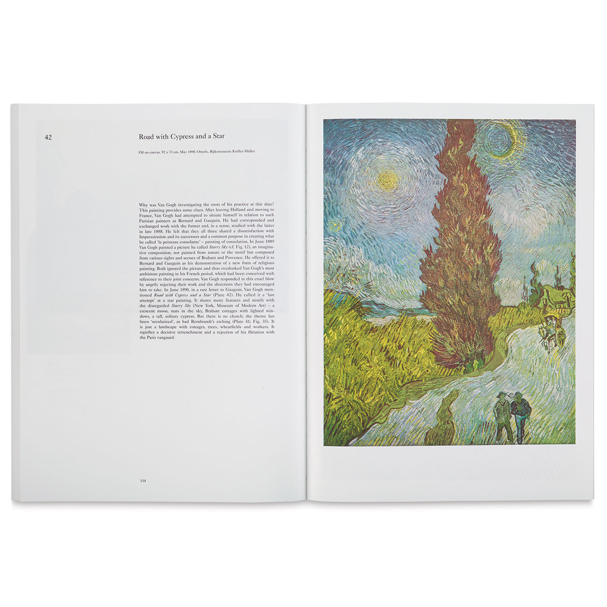 The Colour Library: Van Gogh - pages 114-115 showing copy and artwork