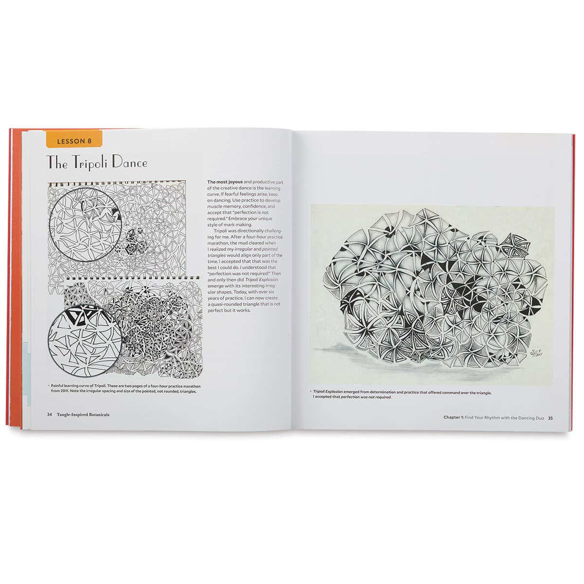 Tangle-Inspired Botanicals - Spread titled The Tripoli Dance