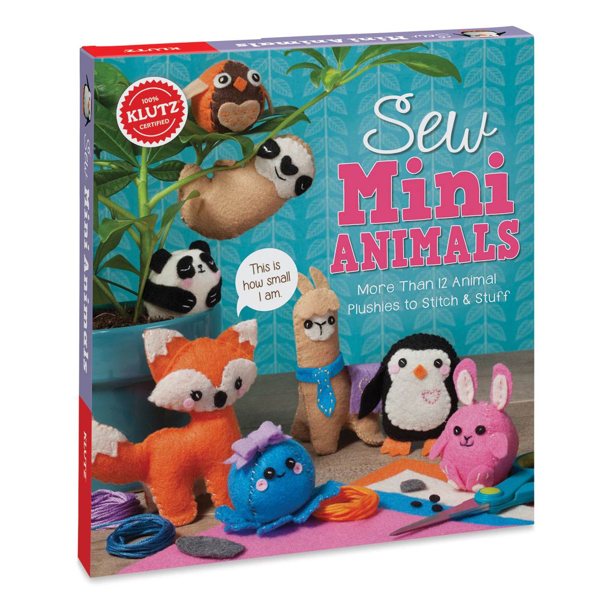 Klutz Sew Mini Animals - Slightly angled view of Craft Kit package