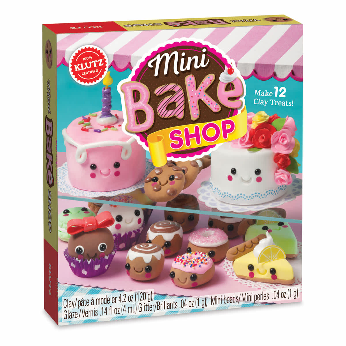 Klutz Mini Bake Shop - Front view of package at slight angle showing depth