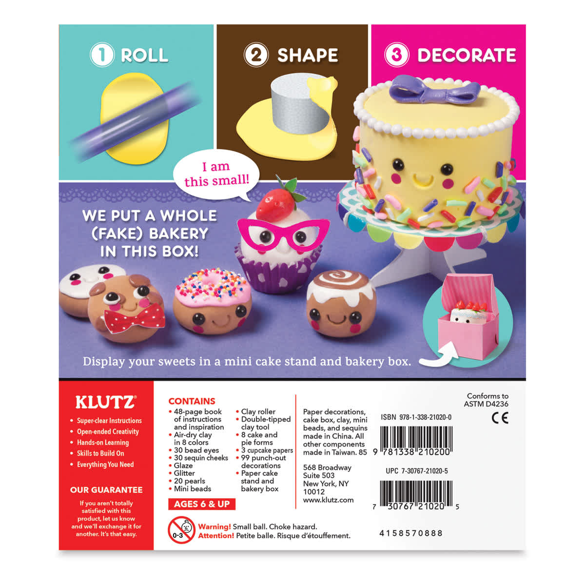 Klutz Mini Bake Shop - Back of package