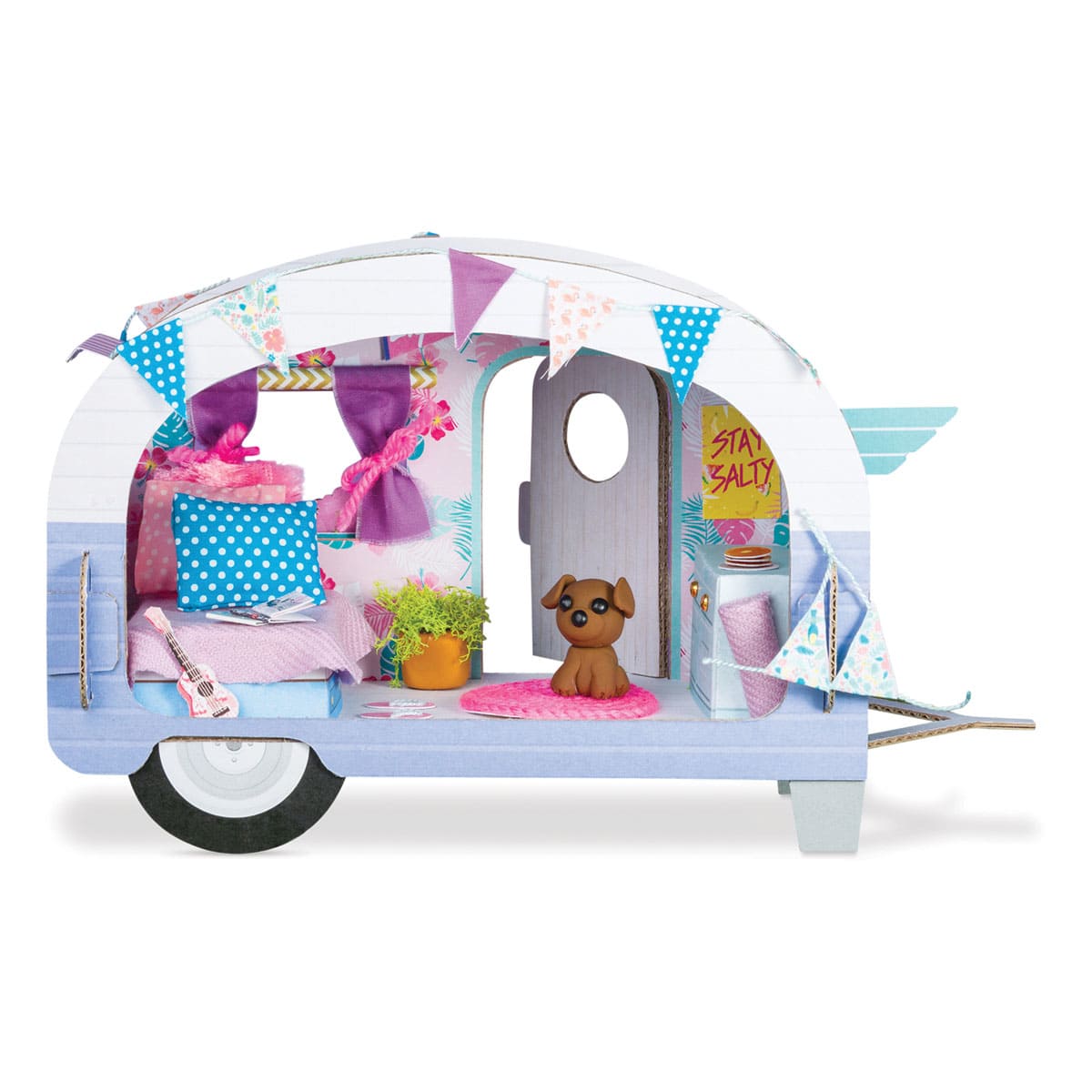 Make Your Own Tiny Camper - Right side view of inside a finished camper
