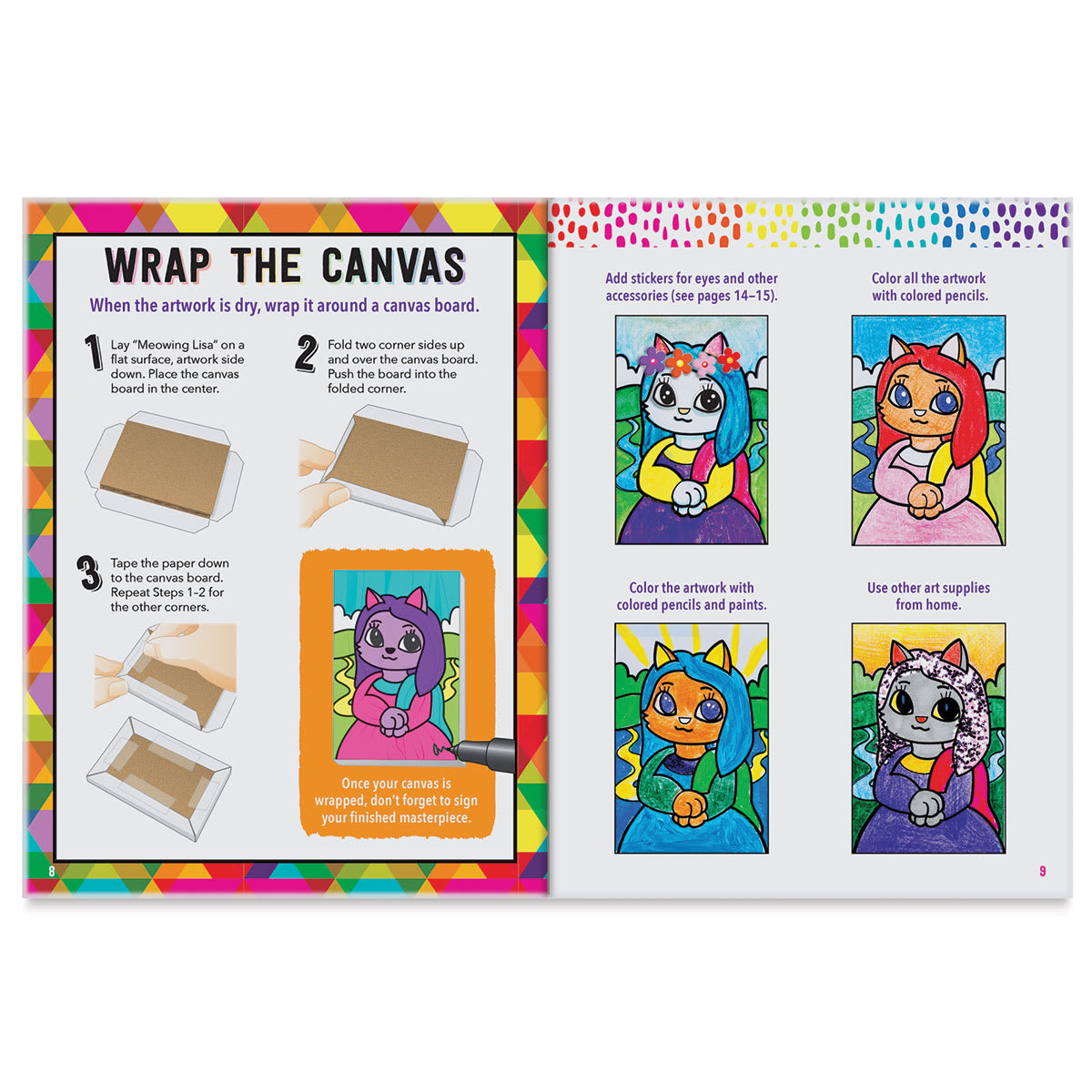 Klutz Tiny Art Studio, Canvas Page