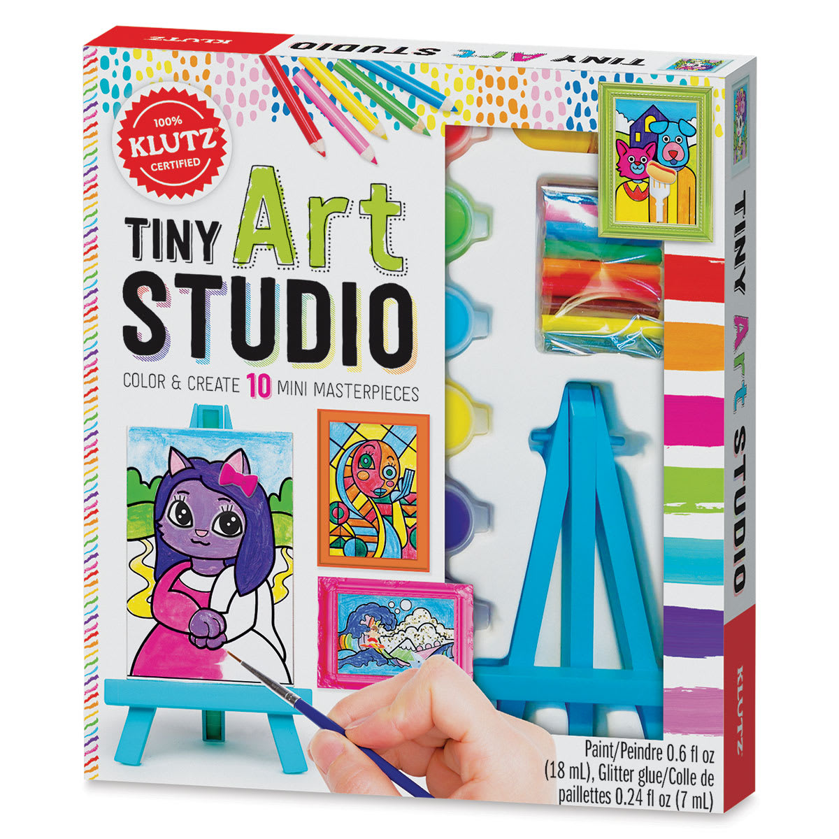 Klutz Tiny Art Studio, Side of Box
