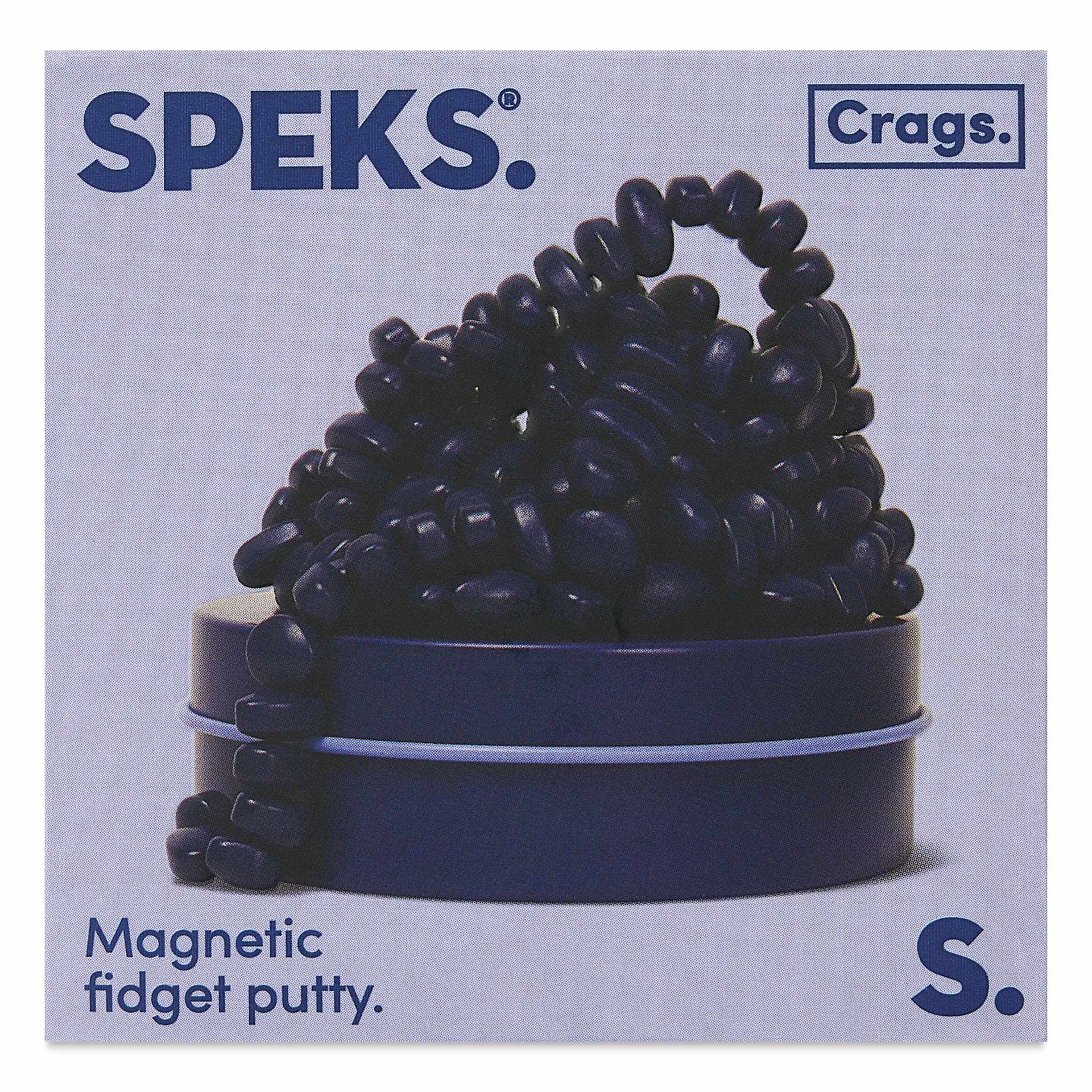 Speks Crags Magnetic Fidget Putty - Indigo, front of packaging