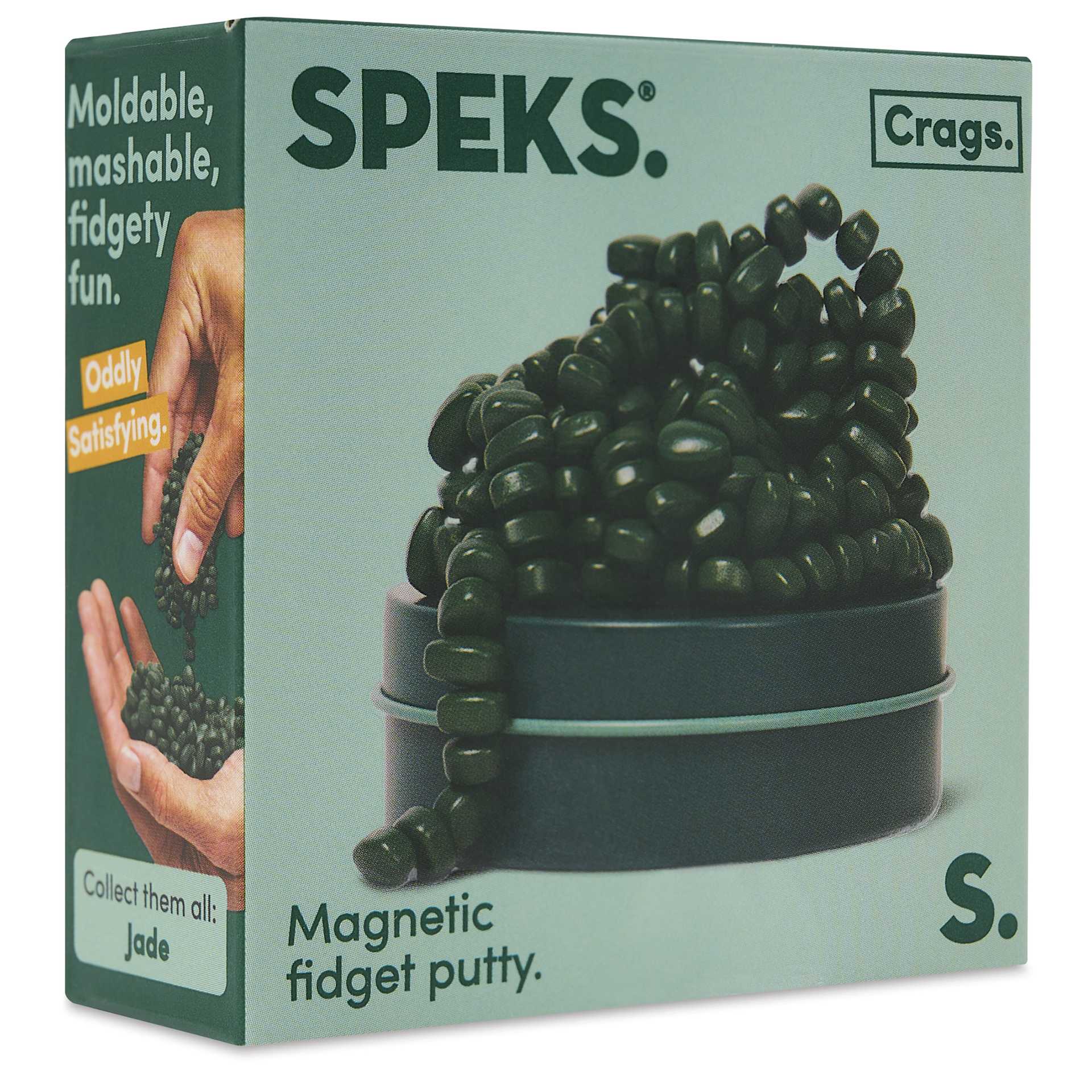 Speks Crags Magnetic Fidget Putty - Jade, packaging