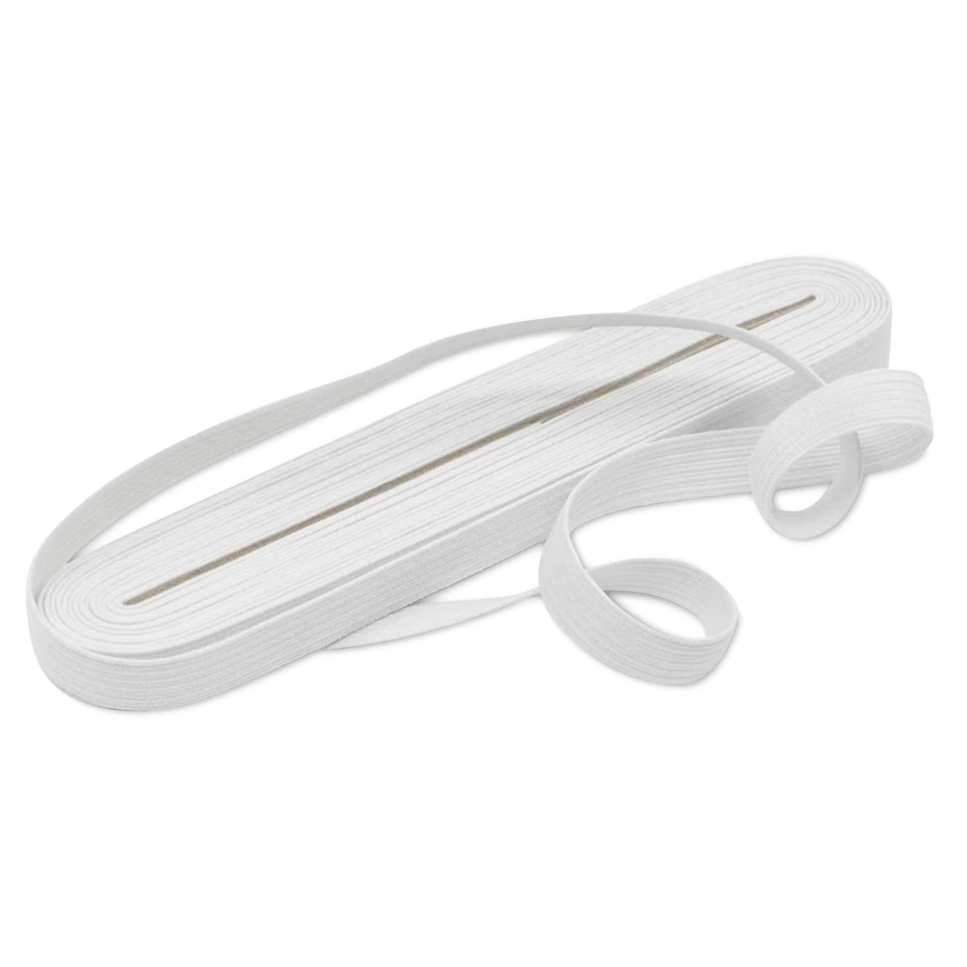 Dritz Braided Elastic - White, 3/8" X 6 yds