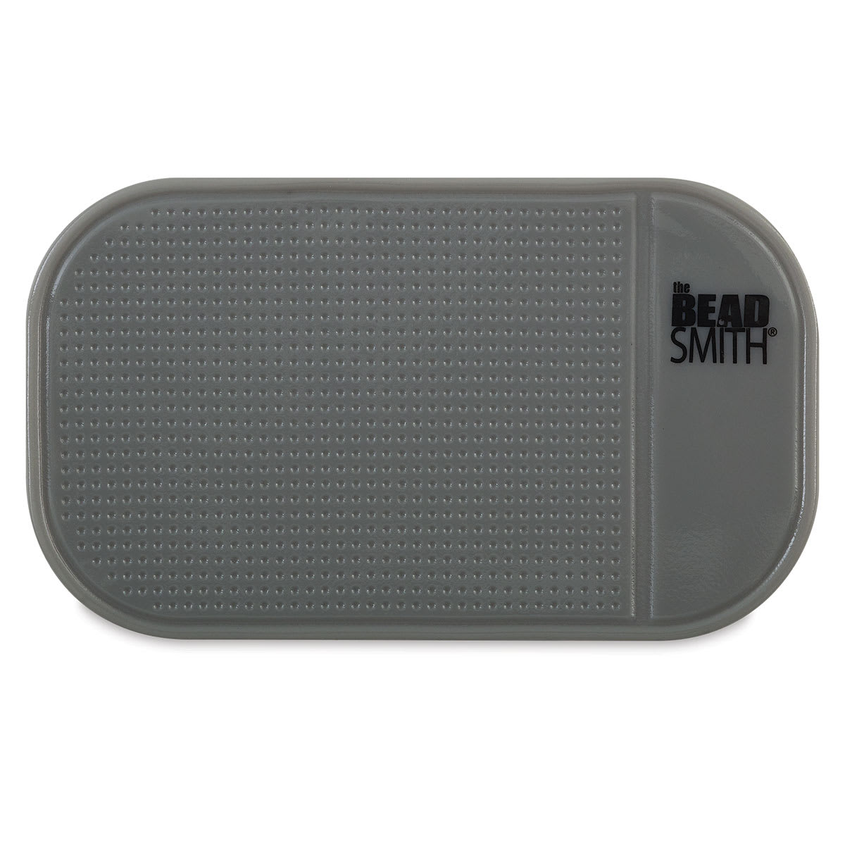 Beadsmith Sticky Bead Mat - Top view of small Gray mat
