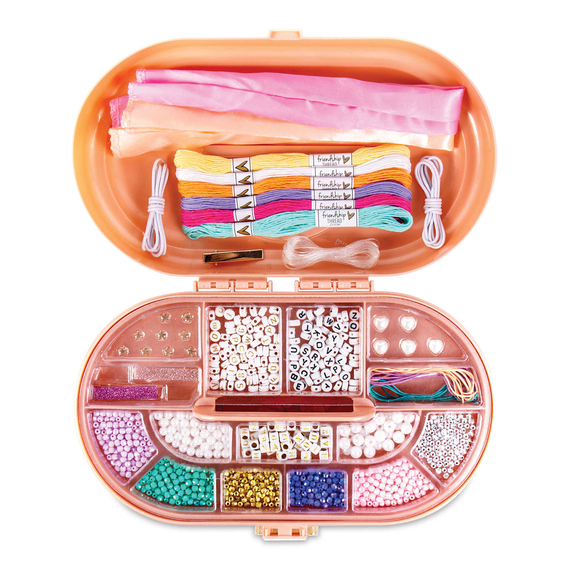 STMT DIY Custom Jewelry Kit and Case - Case open showing included supplies