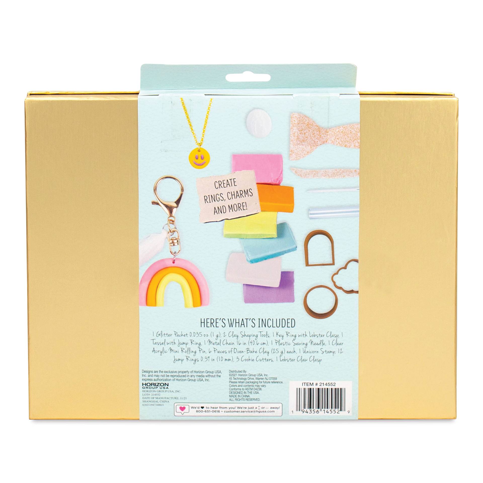 STMT DIY Clay Jewelry Studio Kit (Back of packaging)