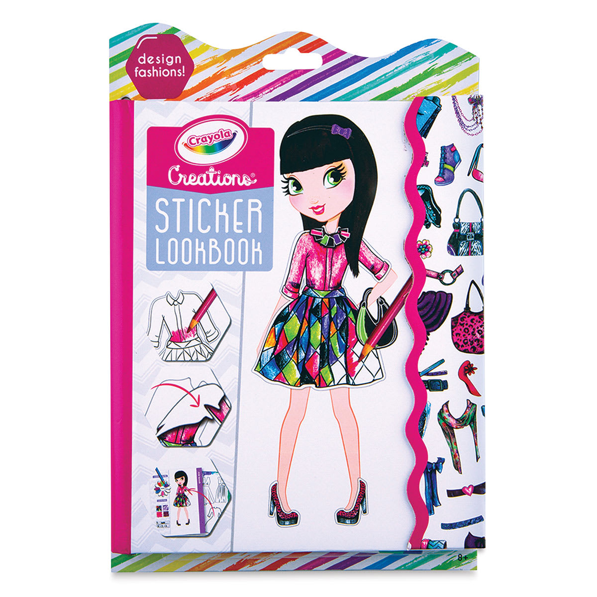 Fashion Angels Crayola Creations Sticker Lookbook