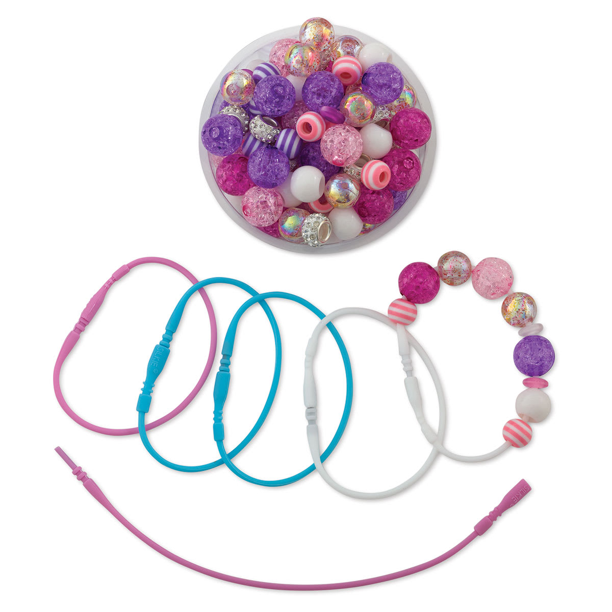 Pepperell Silkies Bead Set - Components of Beautiful Baubles Tin
