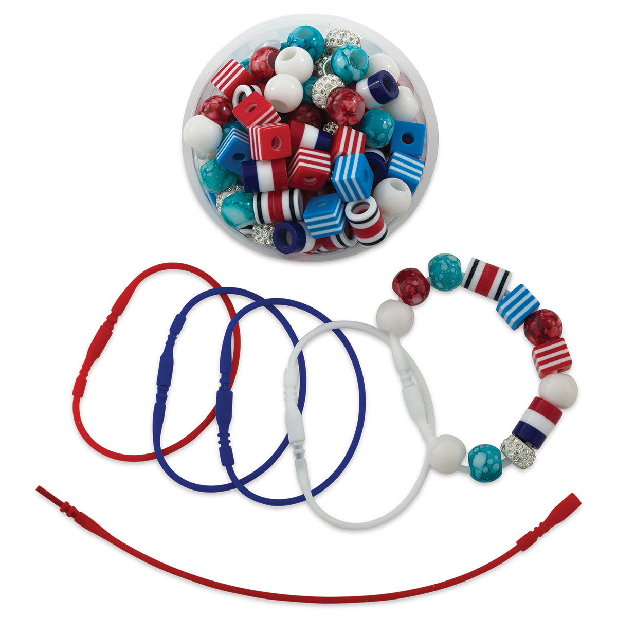Pepperell Silkies Bead Set - Components of Free Spirit Tin