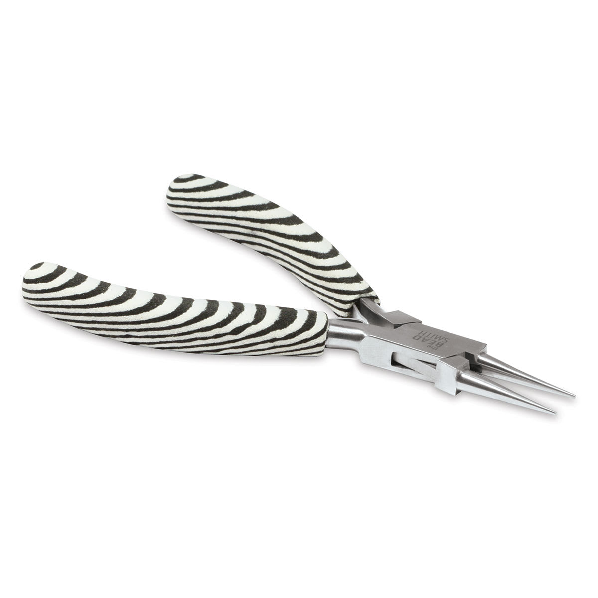 Beadsmith Zebra Round Nose Pliers - lying flat