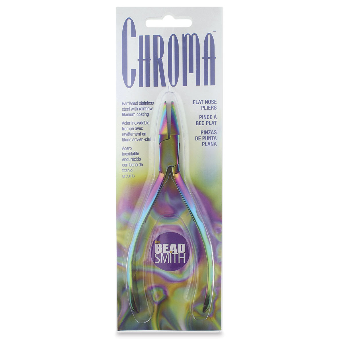Beadsmith Chroma Flat Nose Pliers, front of package