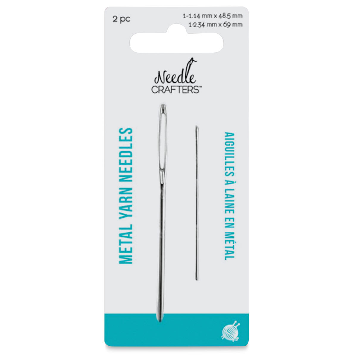 Needle Crafters Finishing Needles - Metal, Package of 2 (In packaging)