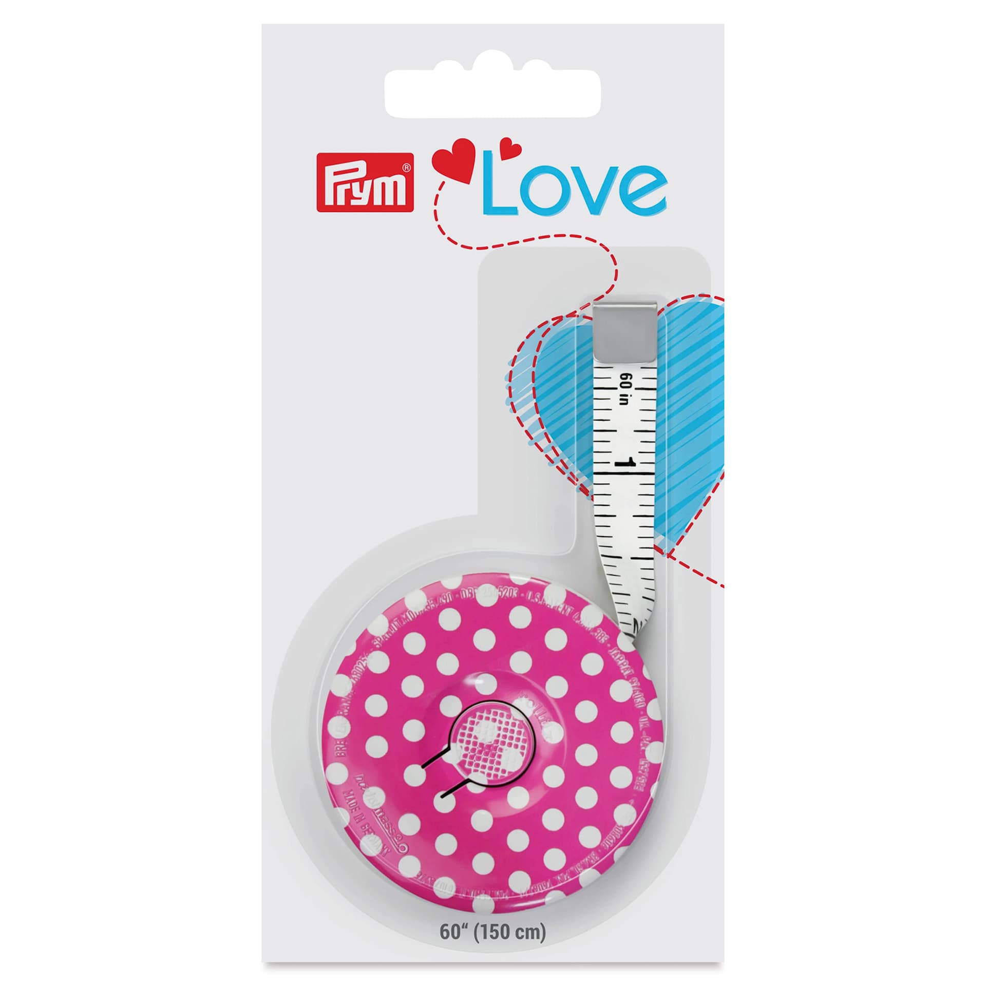 Prym Love Spring Tape Measure (Inside of packaging)