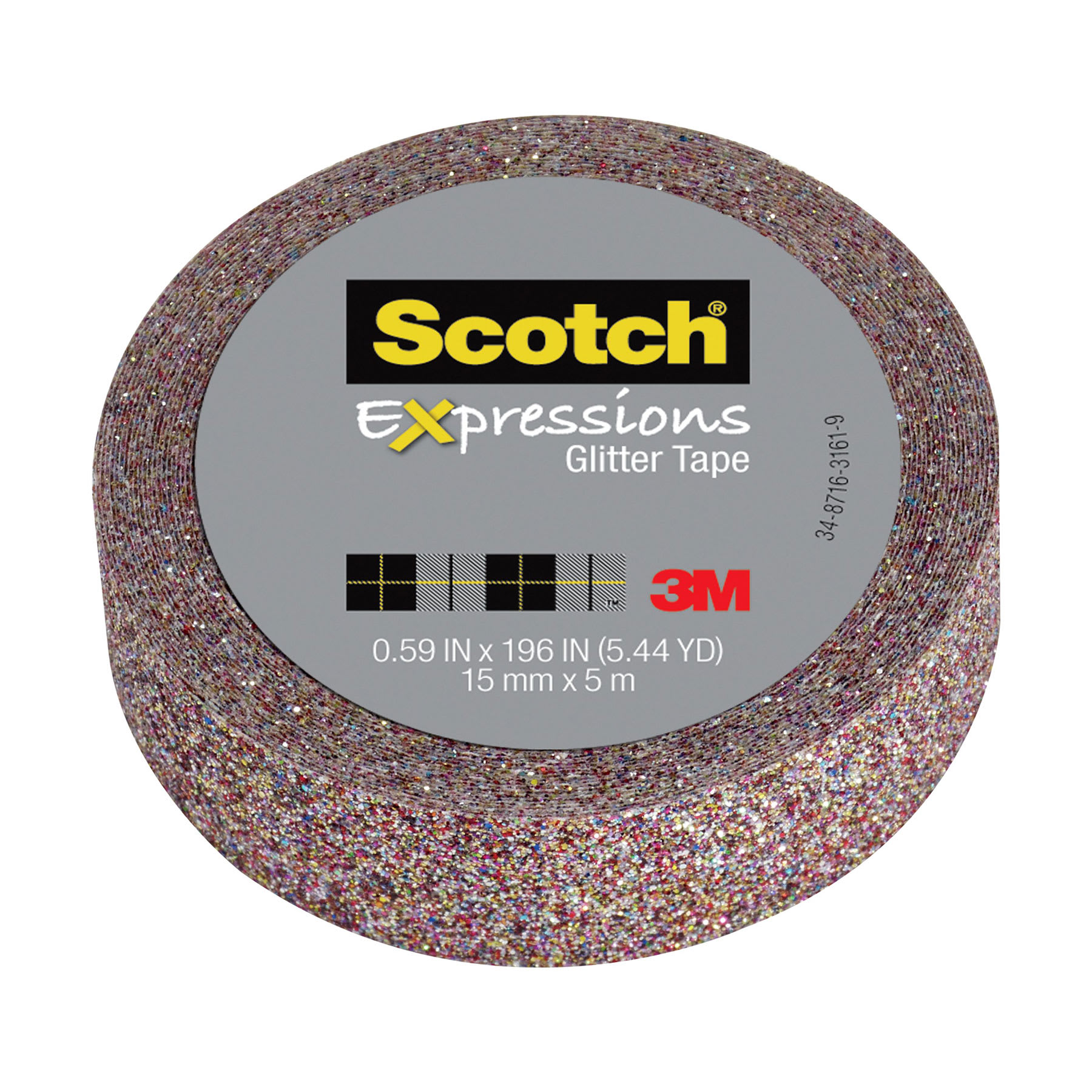 Scotch Expressions Glitter Tape, Multi-Colored