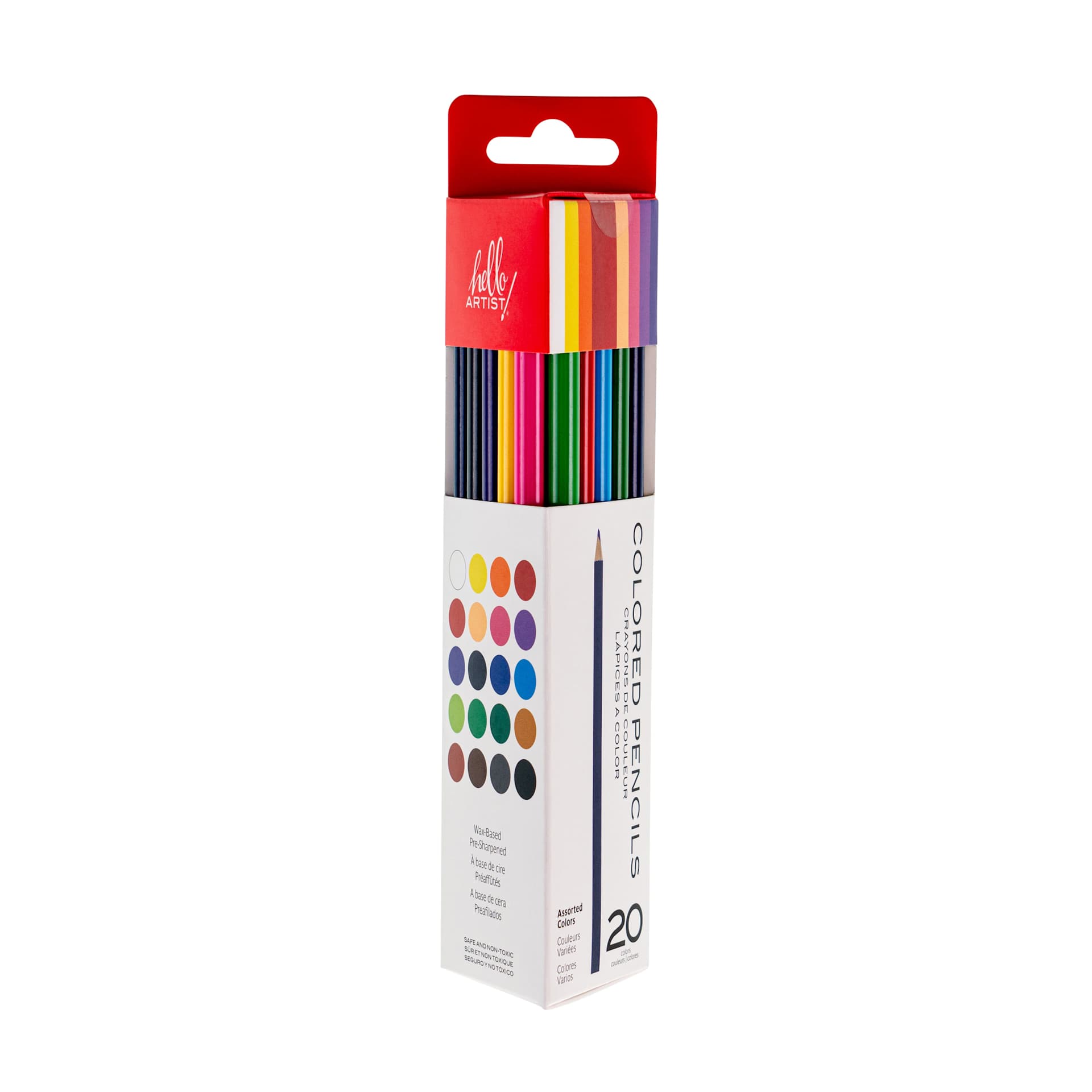 Hello, Artist! Colored Pencils Set of 20