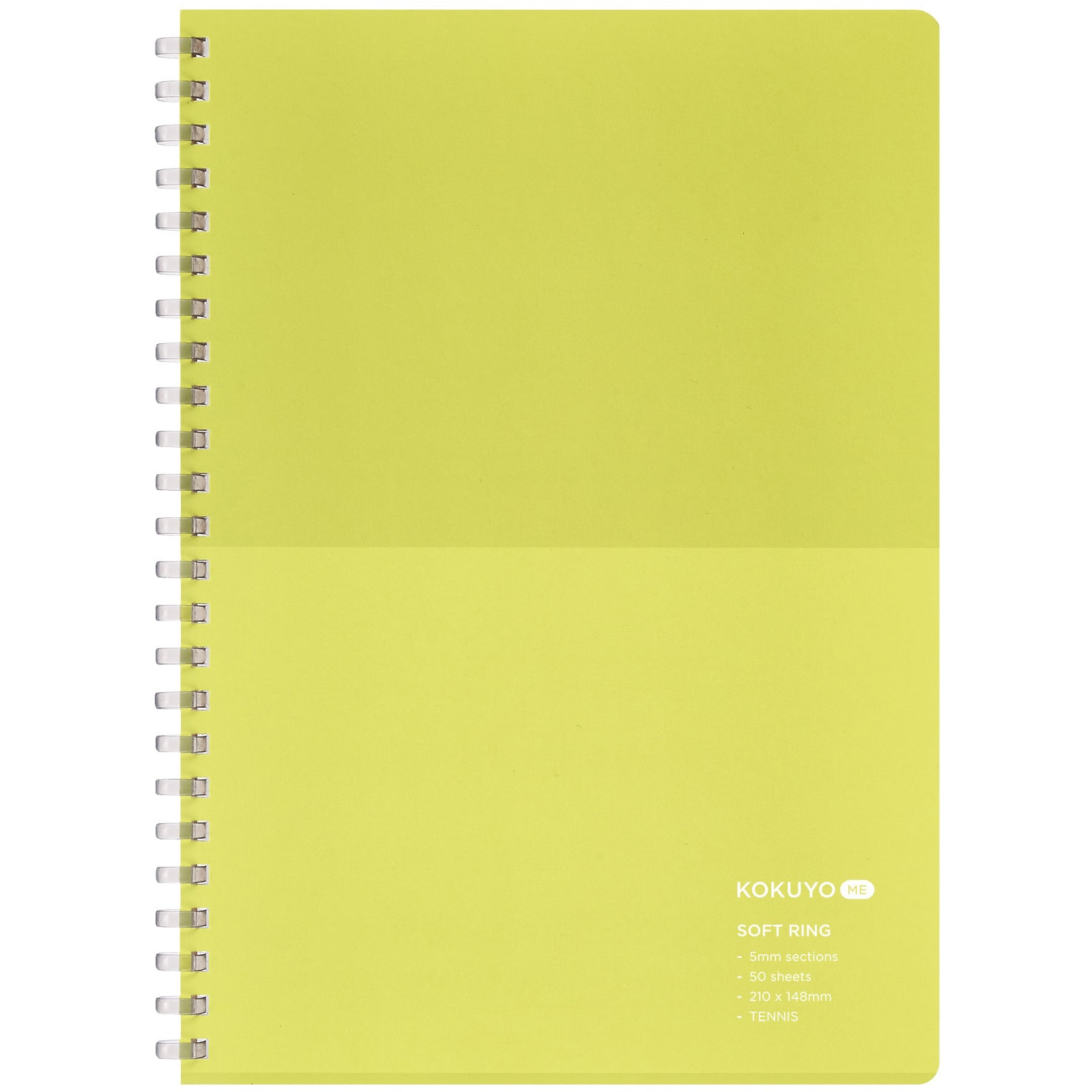 KOKUYO A5 Notebook, 50 Sheets, Tennis, 5.83" x 8.27", Grid