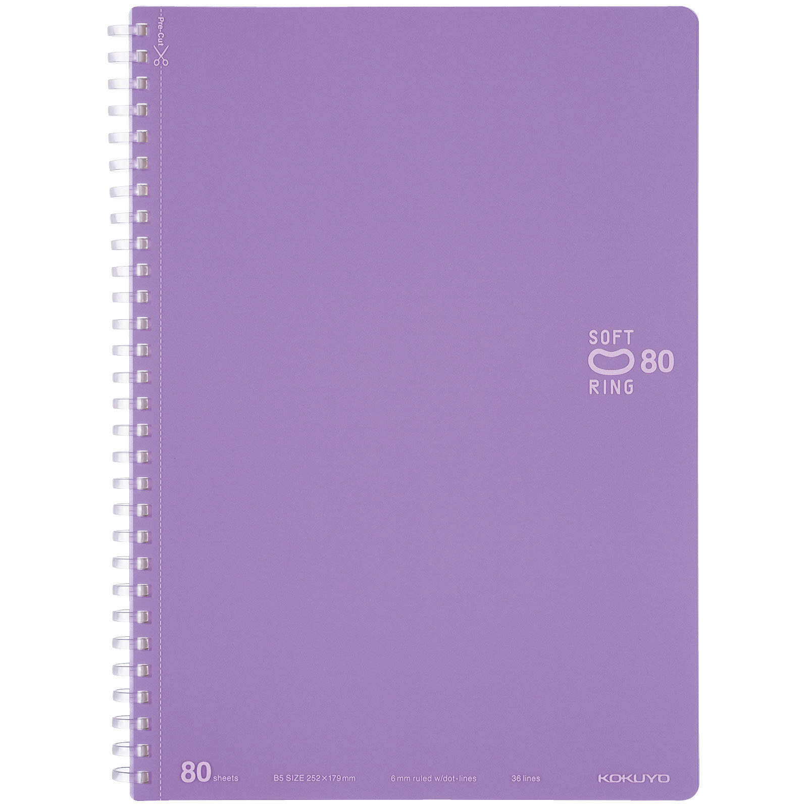 KOKUYO B5 Notebook, 80 Sheets, Purple, Ruled
