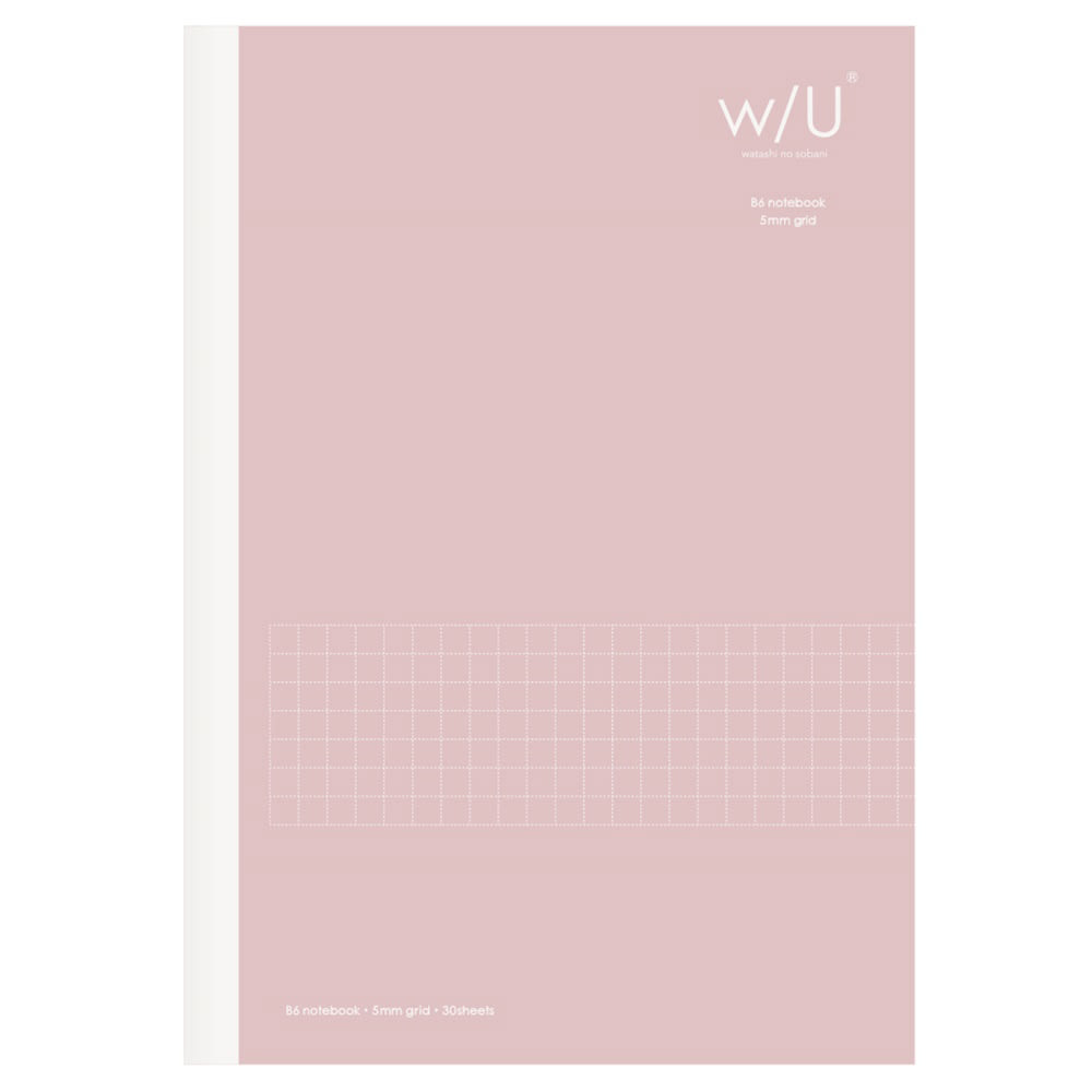 Nakabayashi B6 Vertical Notebook, Pink, 5.03" x 7.17"