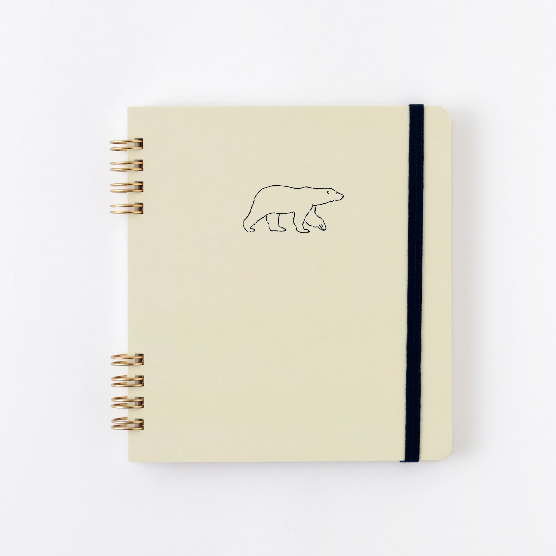 Green Flash Animal Spiral Notepad, Polar Bear