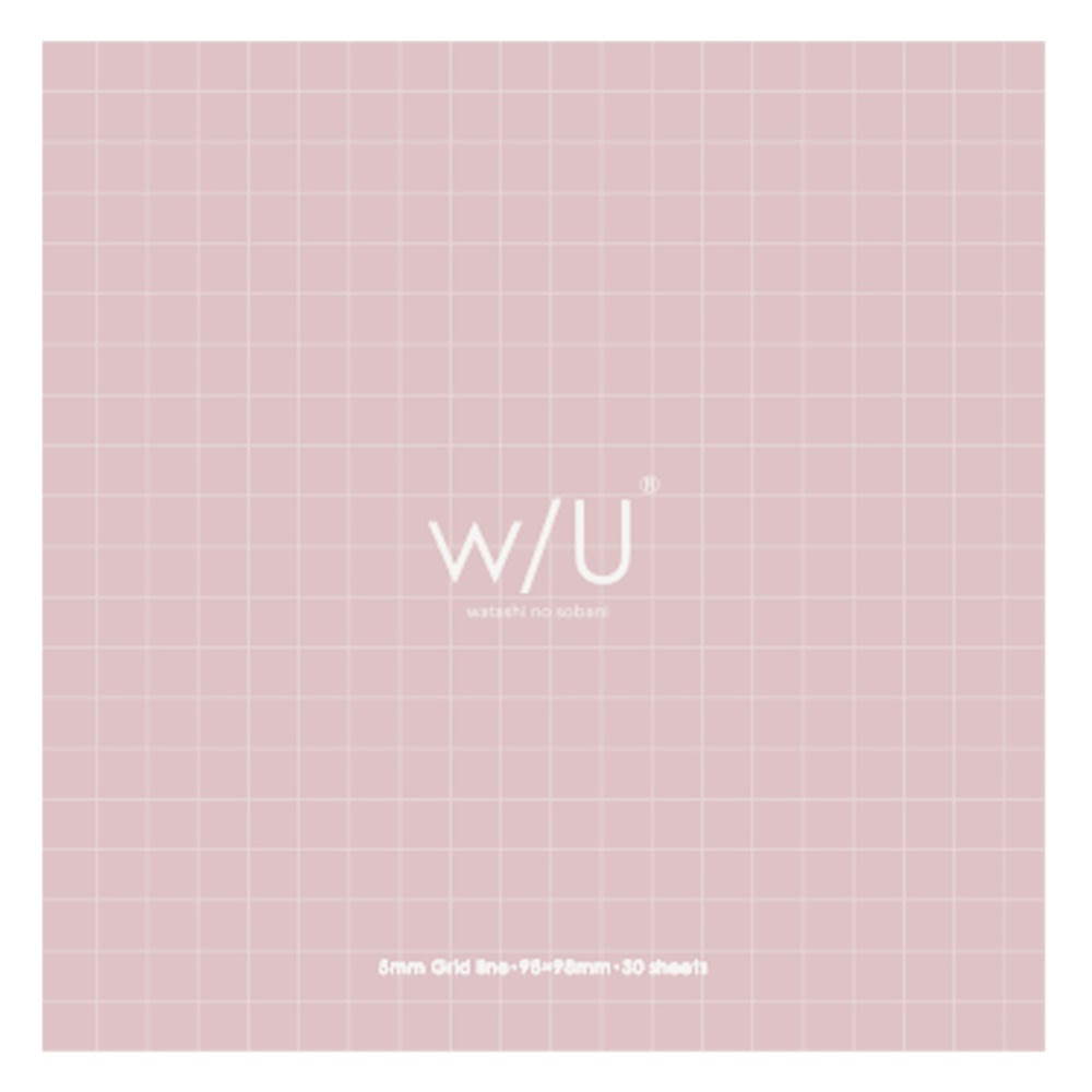Nakabayashi Square Sticky Notes, Pink