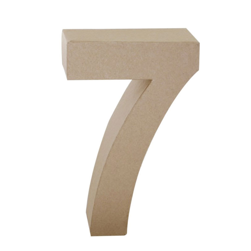 Paper Mache Letters & Numbers, 7