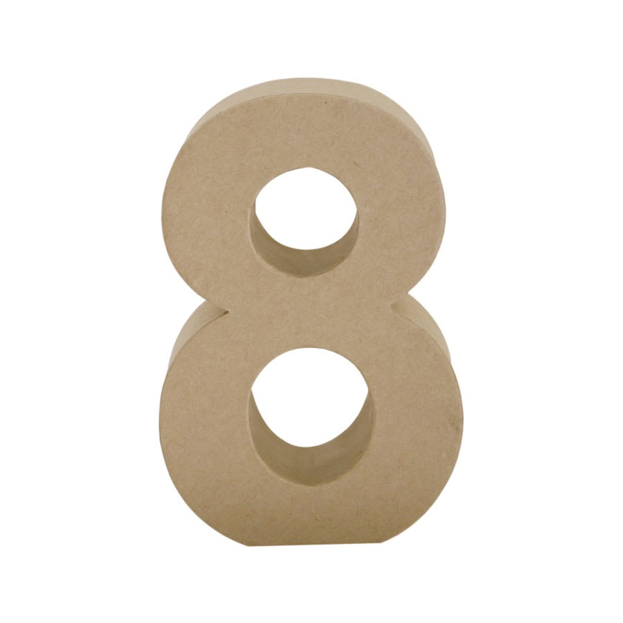Paper Mache Letters & Numbers, 8