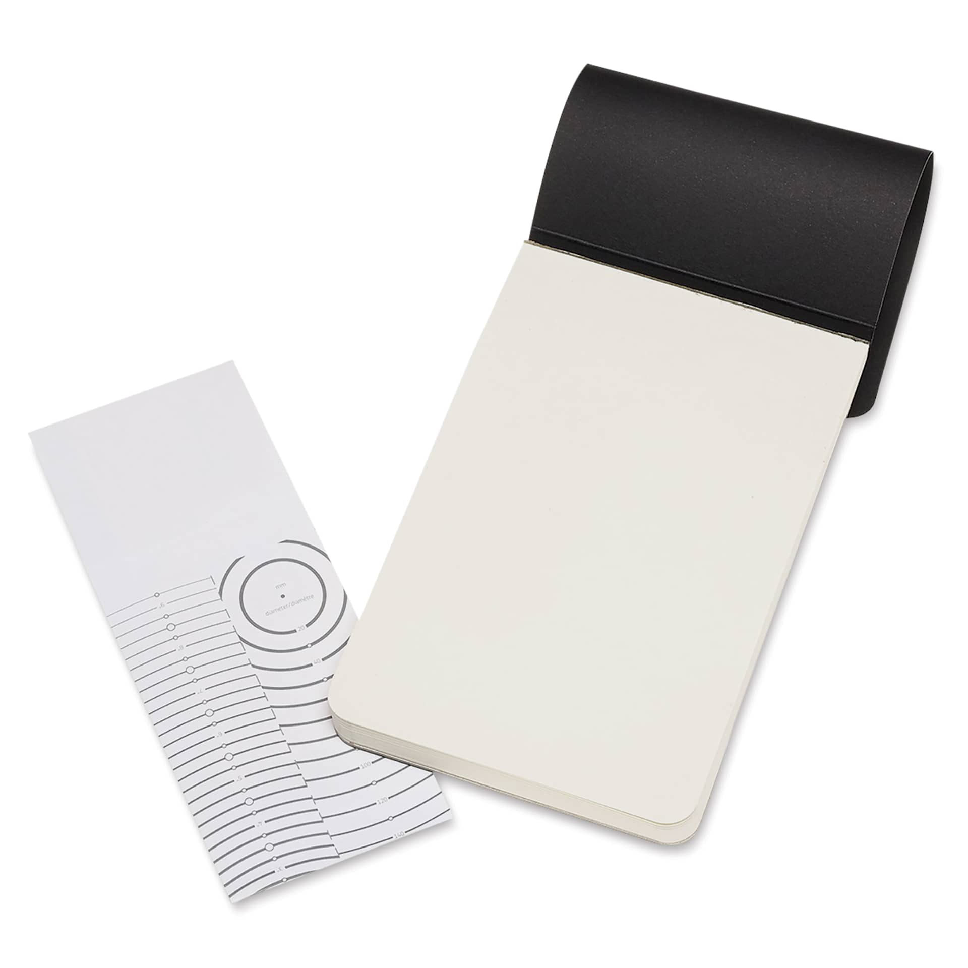 Moleskine Art Collection Sketch Pad - 3-1/2" x 5-1/2", Black, open