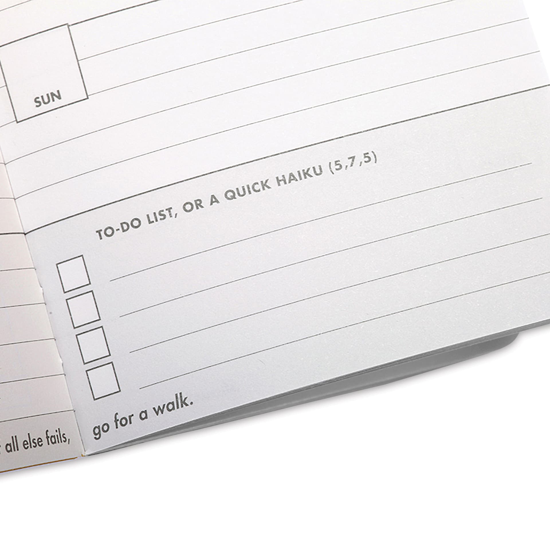 Field Notes Ignition Undated Pocket Planner Set, close-up of to-do list
