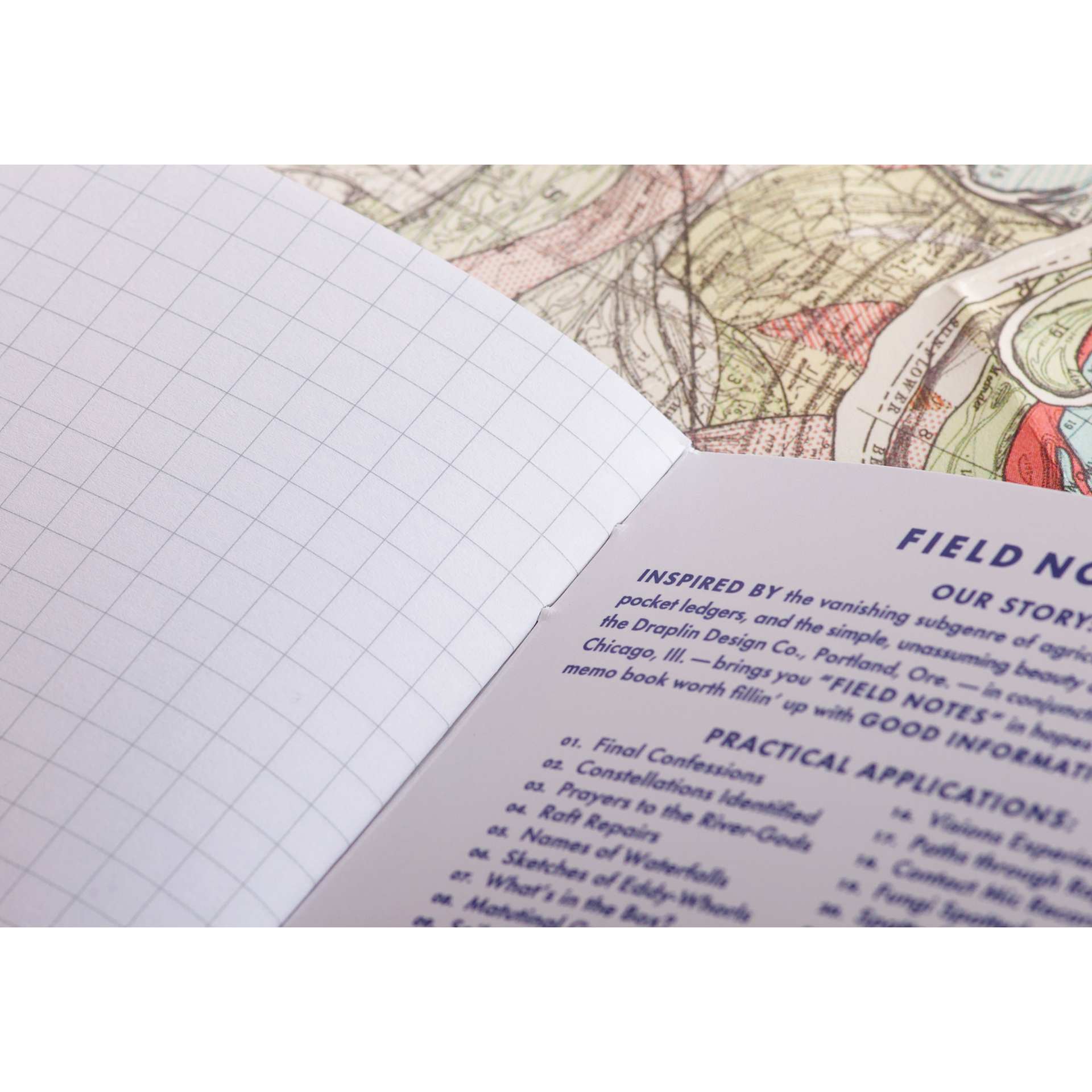 Field Notes Is a River Alive? Notebooks - Set of 3, 5-1/2" x 3-1/2", close-up of notebook