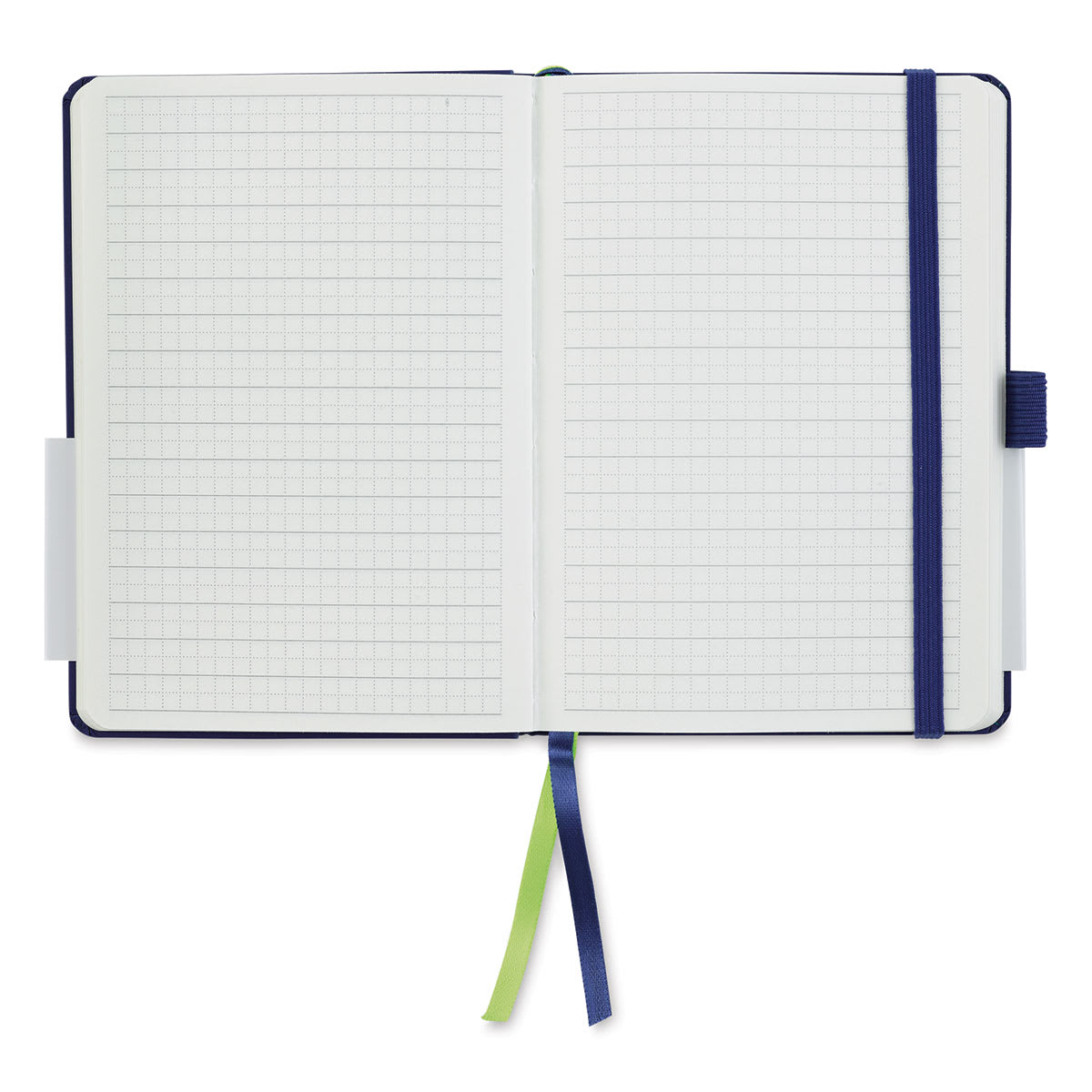 Lamy Softcover Notebook - Blue, Dot-Grid-Rule, 5-3/4" x 4-1/8" (open to show paper)