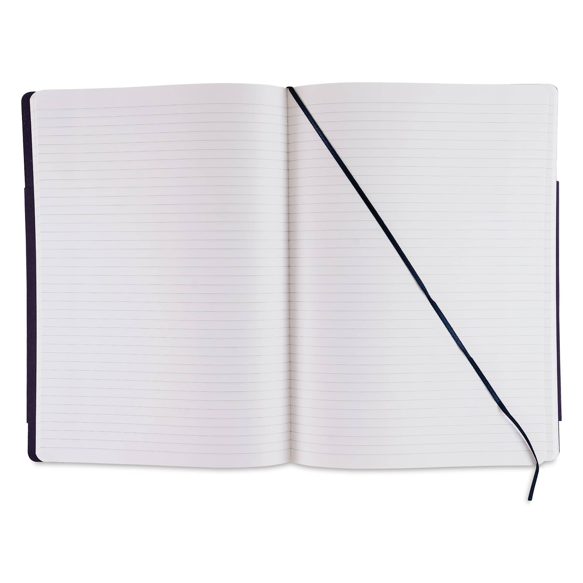 Fabriano EcoQua Plus Stitch-Bound Notebook - Wine, 8-1/4" x 11-3/4", Lined, open