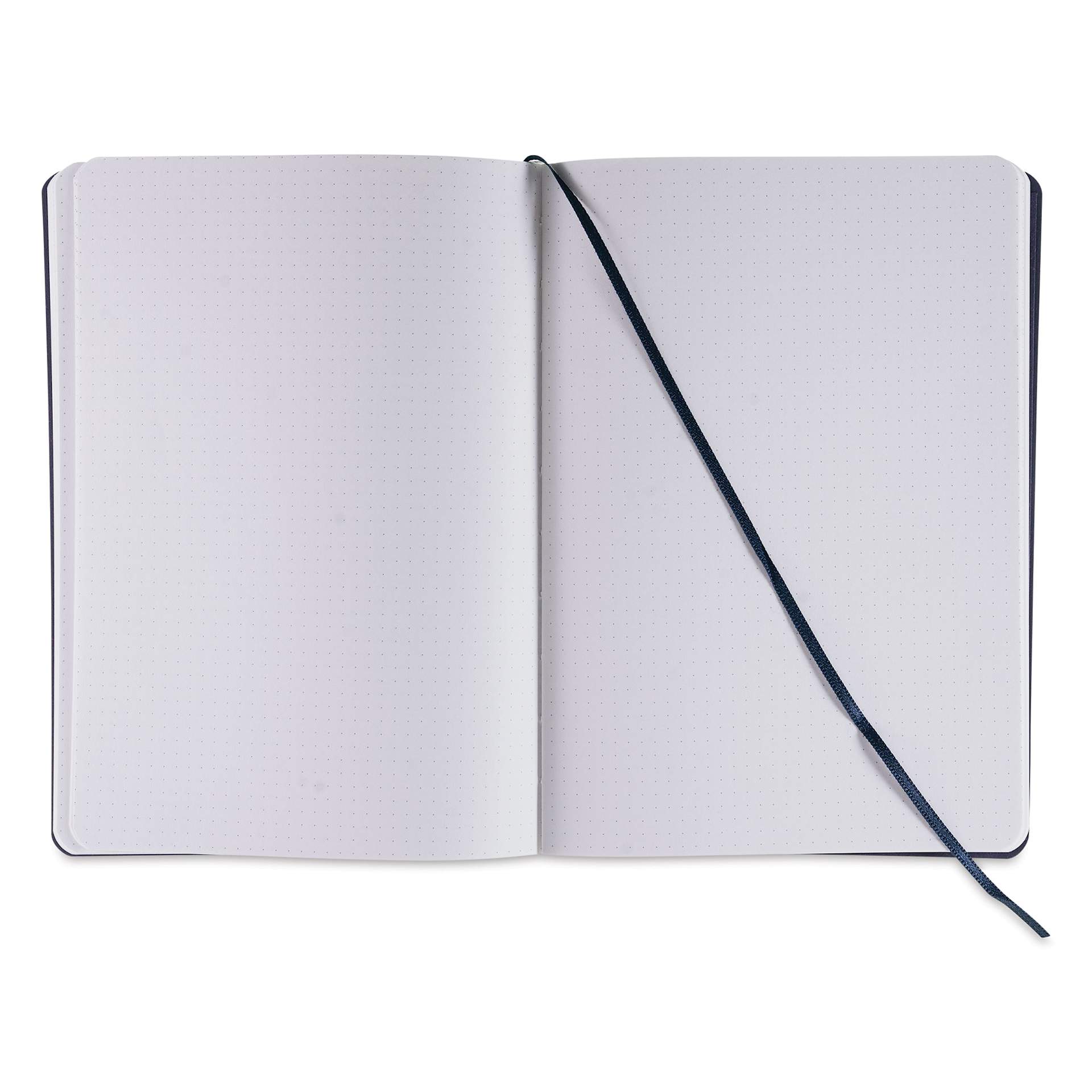 Fabriano EcoQua Plus Stitch-Bound Notebook - Wine, 5-4/5" x 8-1/4", Dot Grid, open