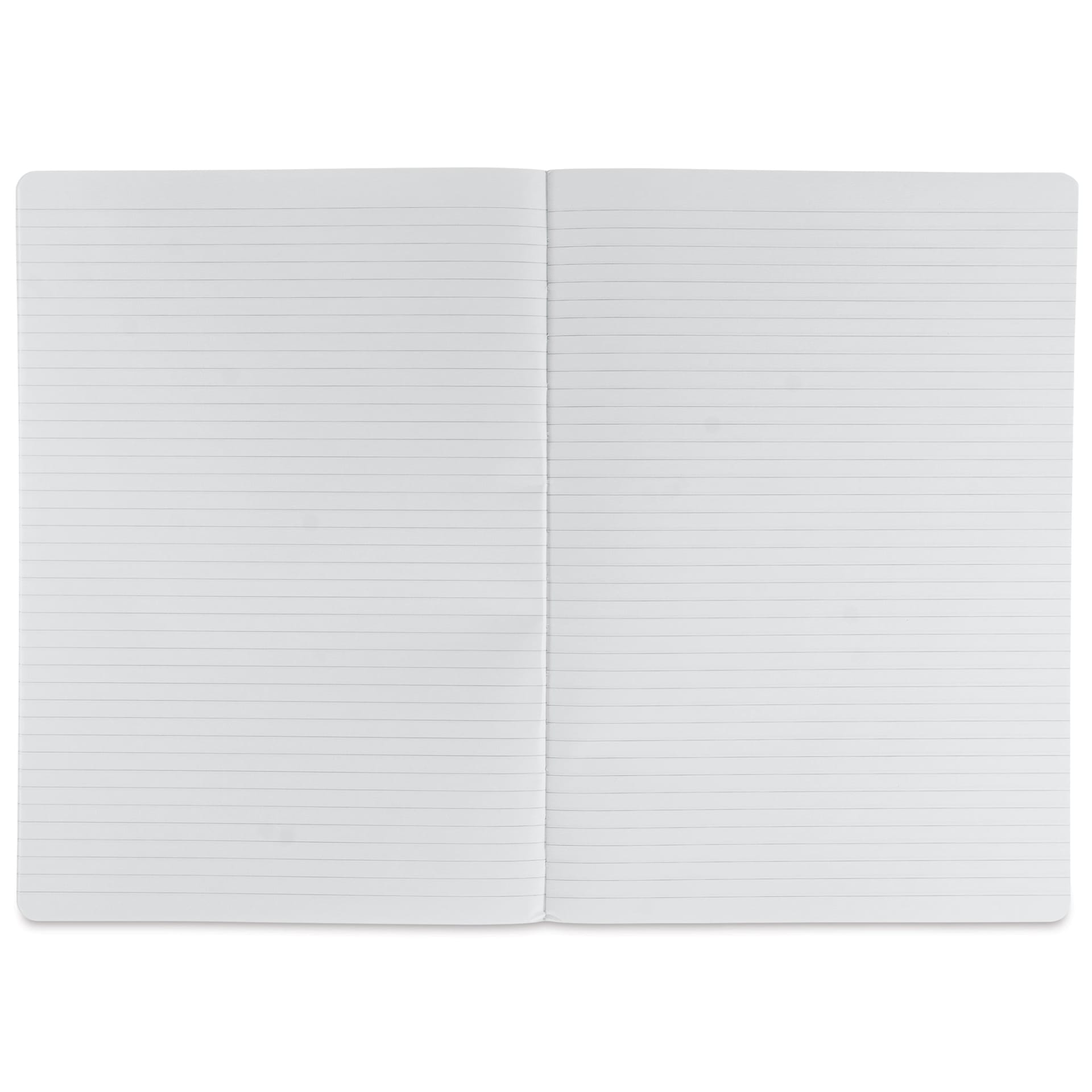 Fabriano Ecoqua Plus Fabric-Bound Notebook - Yellow, 8-1/4" x 11-7/10", Lined, open