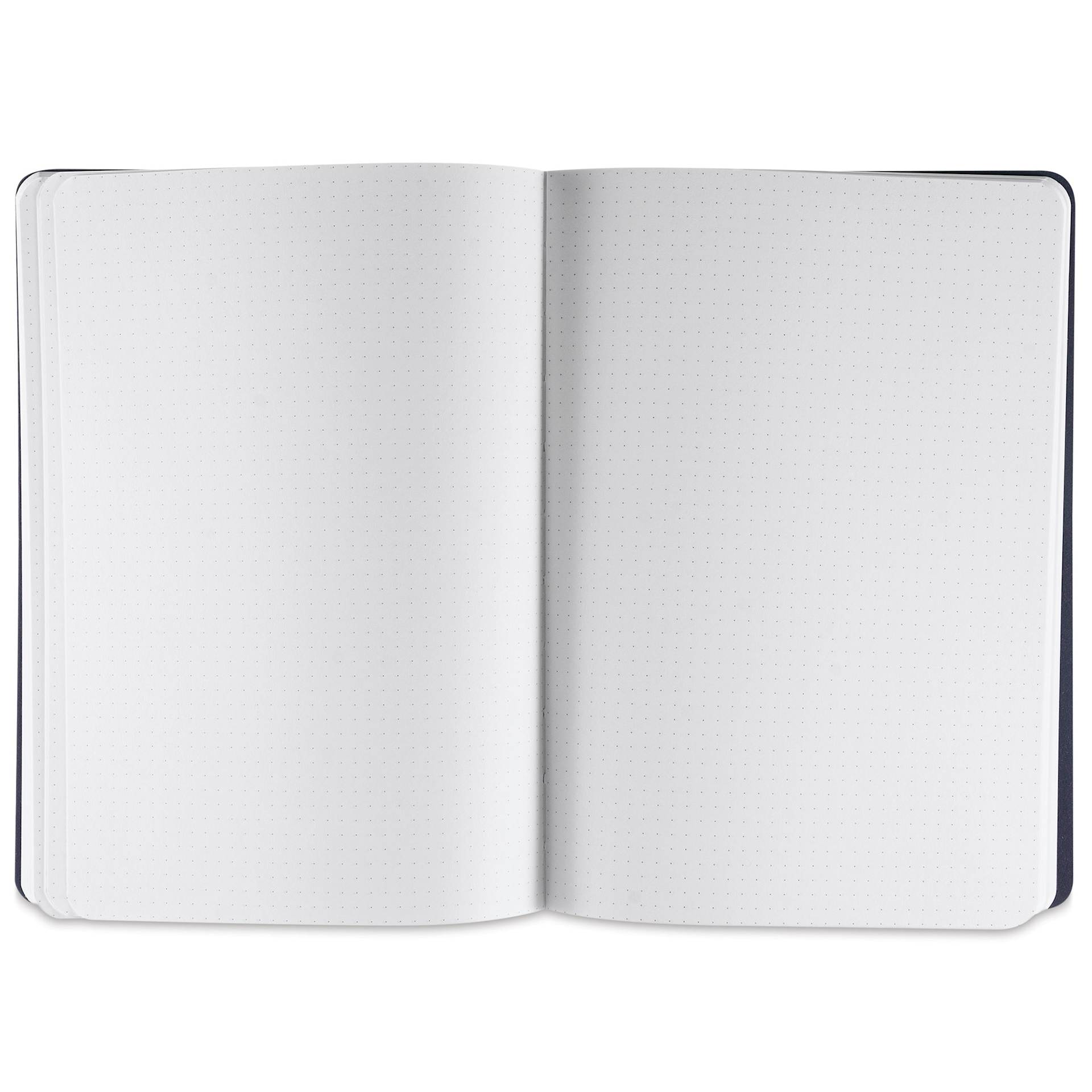 Fabriano Ecoqua Plus Fabric-Bound Notebook - Wine, 5-4/5" x 8-1/4", Dot Grid, open