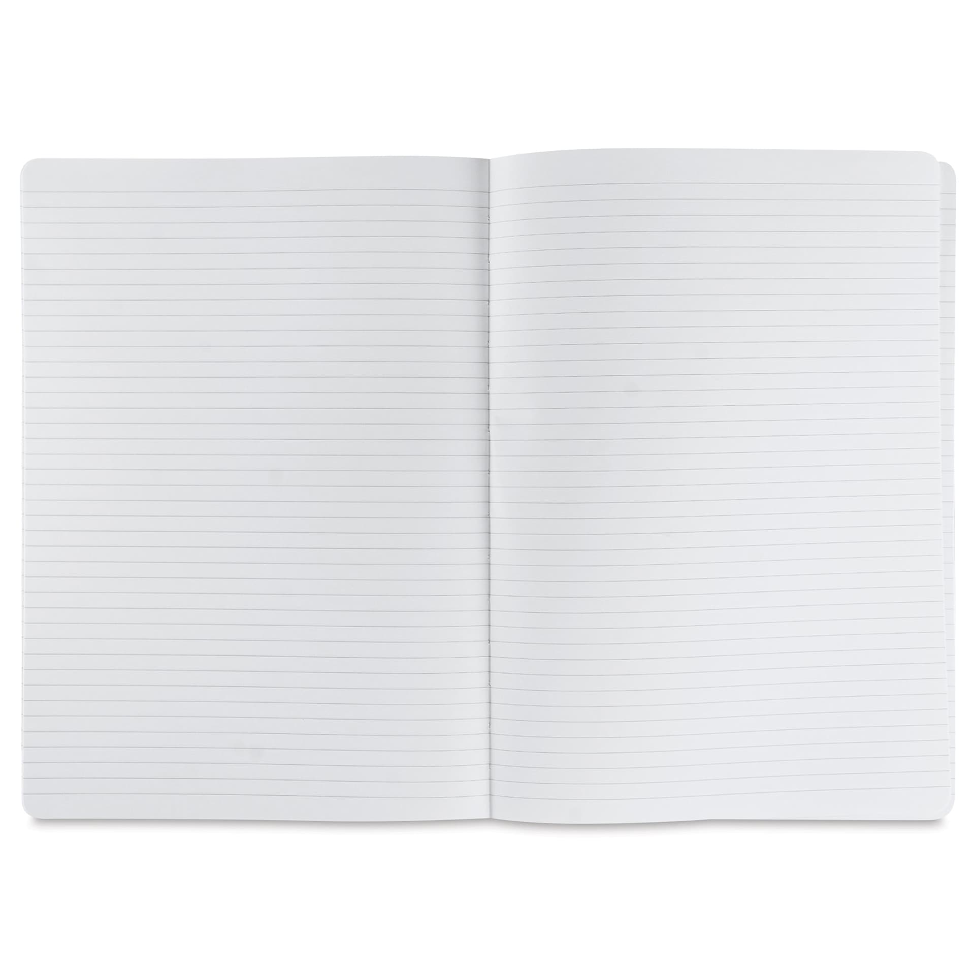 Fabriano Ecoqua Plus Fabric-Bound Notebook - Wine, 8-1/4" x 11-7/10", Lined, open