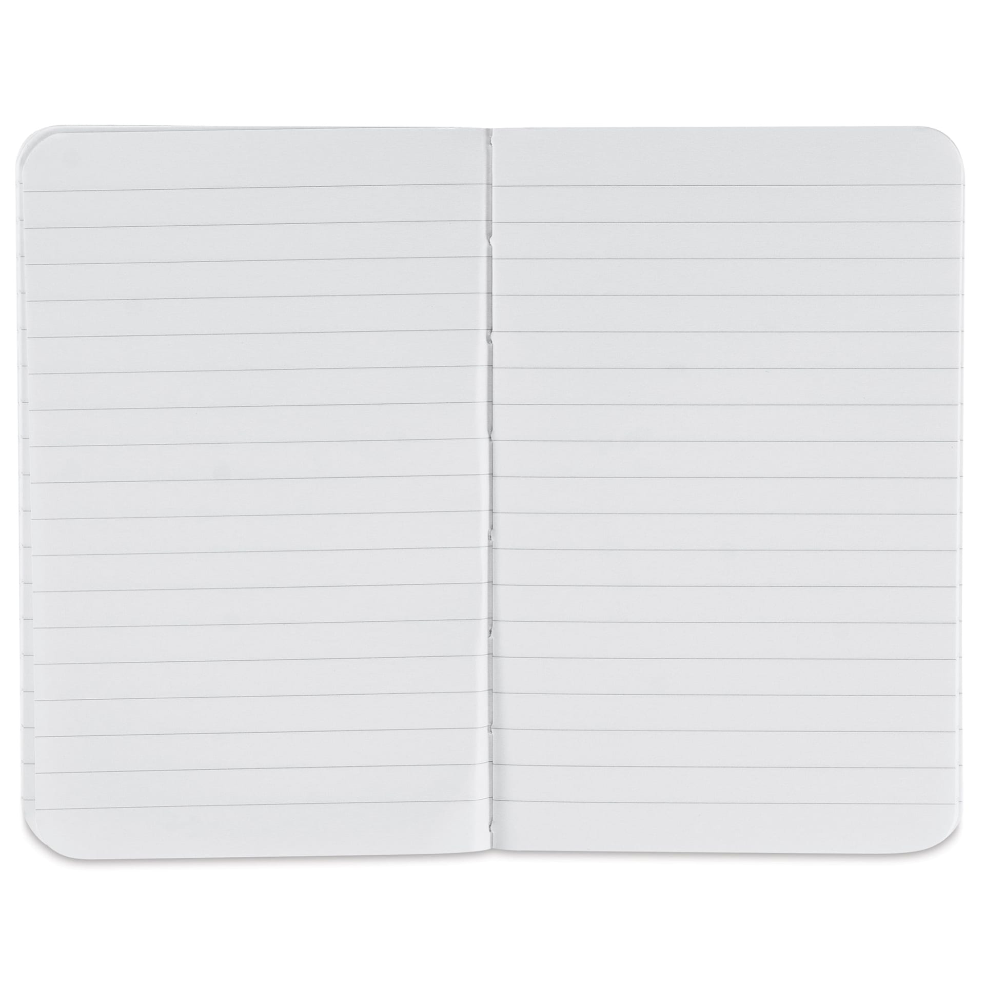Fabriano Ecoqua Plus Fabric-Bound Notebook - Wine, 3-1/2" x 5-1/2", Lined, open