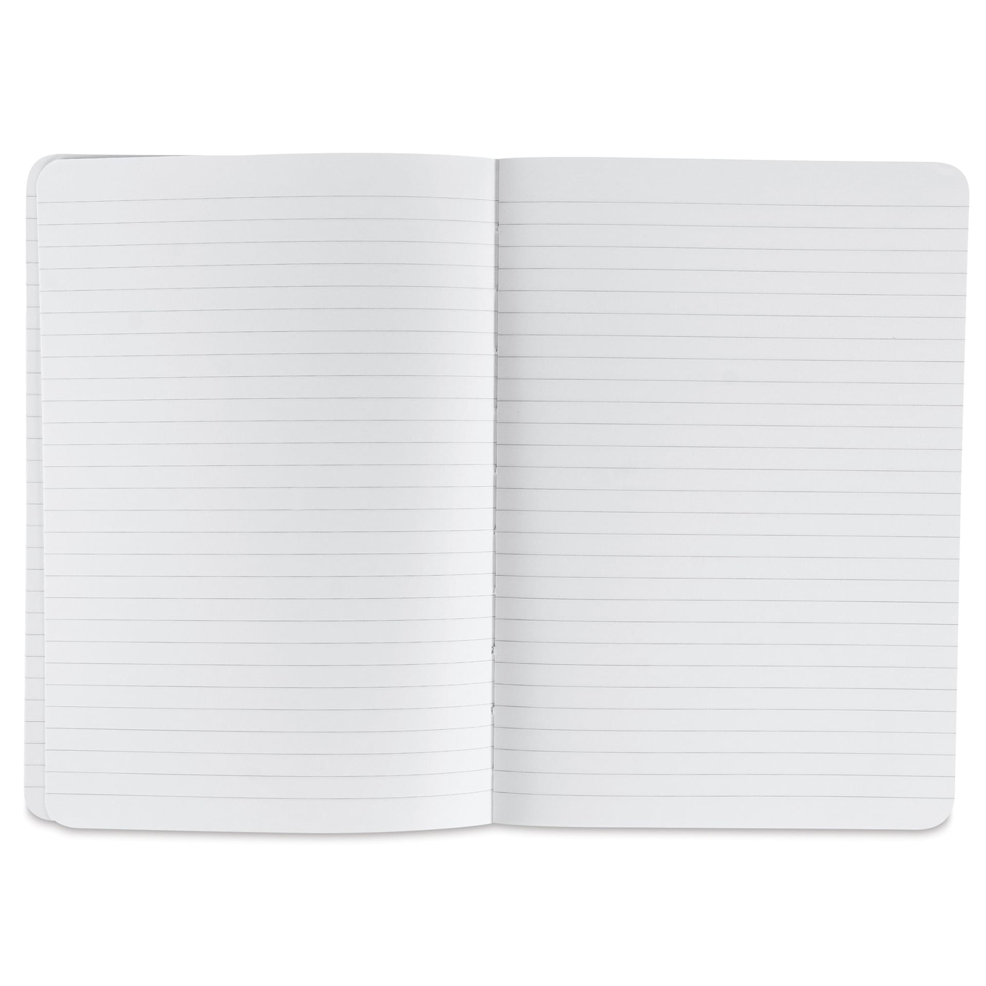 Fabriano Ecoqua Plus Fabric-Bound Notebook - Wine, 5-4/5" x 8-1/4", Lined, open
