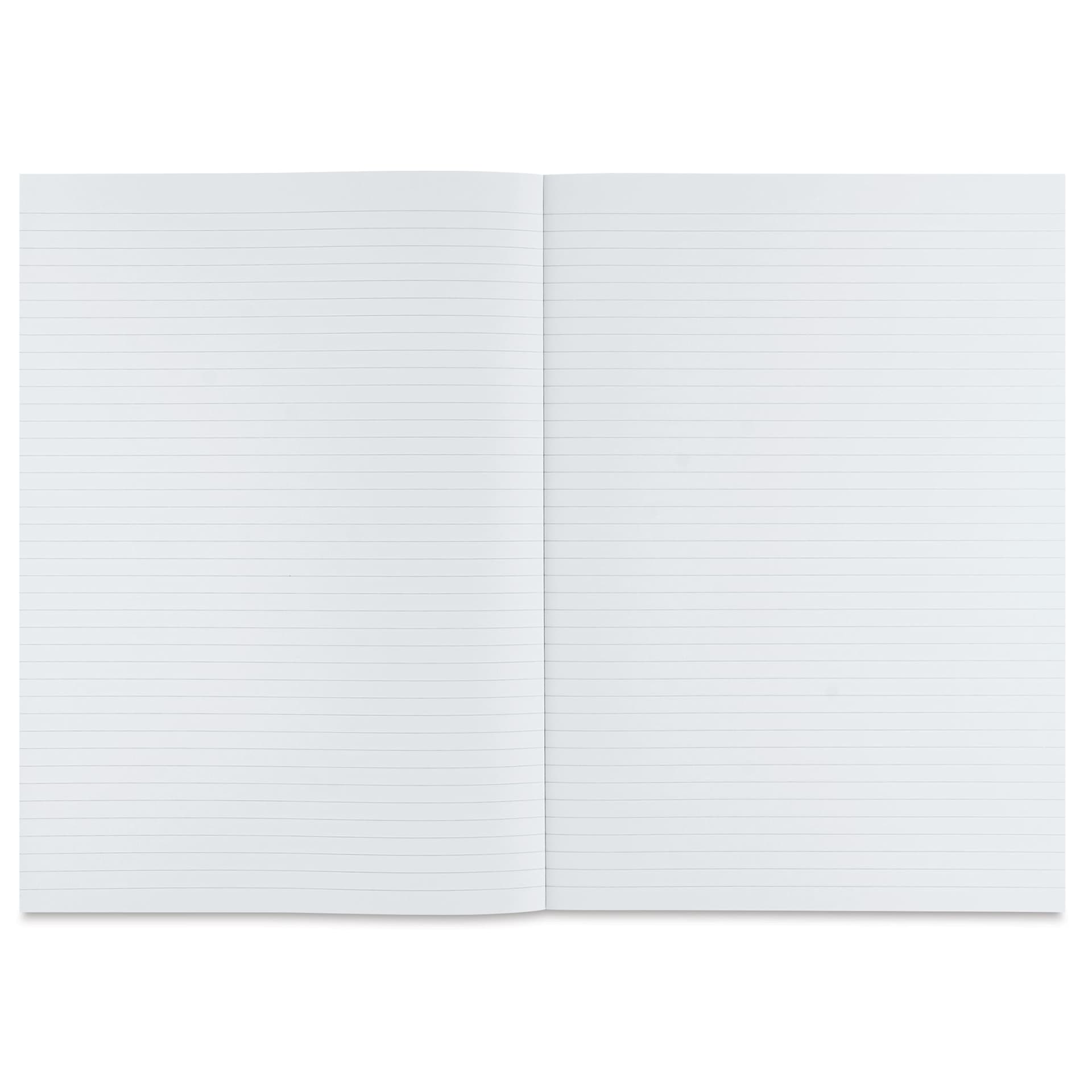 Fabriano Ecoqua Plus Glue-Bound Notebook - Black, 8-1/4" x 11-7/10", Lined, open