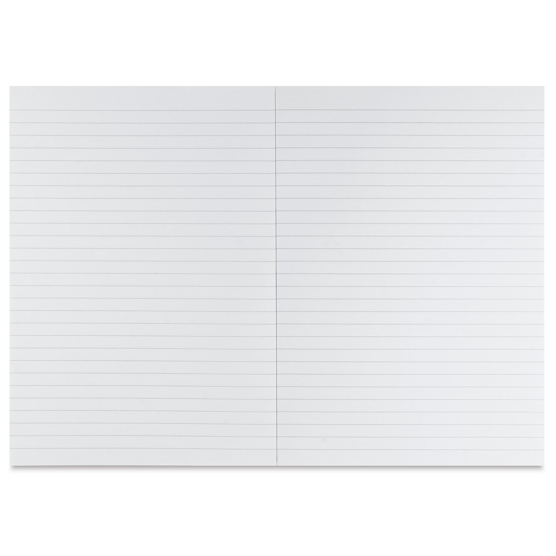 Fabriano Ecoqua Plus Glue-Bound Notebook - Grey, 5-4/5" x 8-1/4", Lined, open