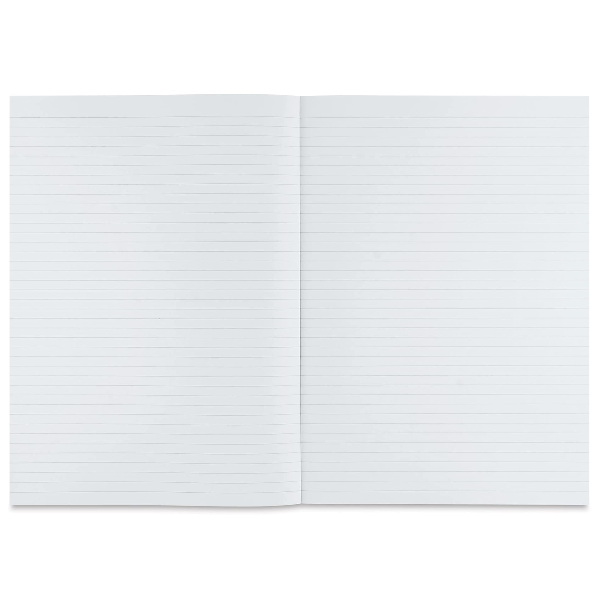 Fabriano Ecoqua Plus Glue-Bound Notebook - Red, 8-1/4" x 11-7/10", Lined, open
