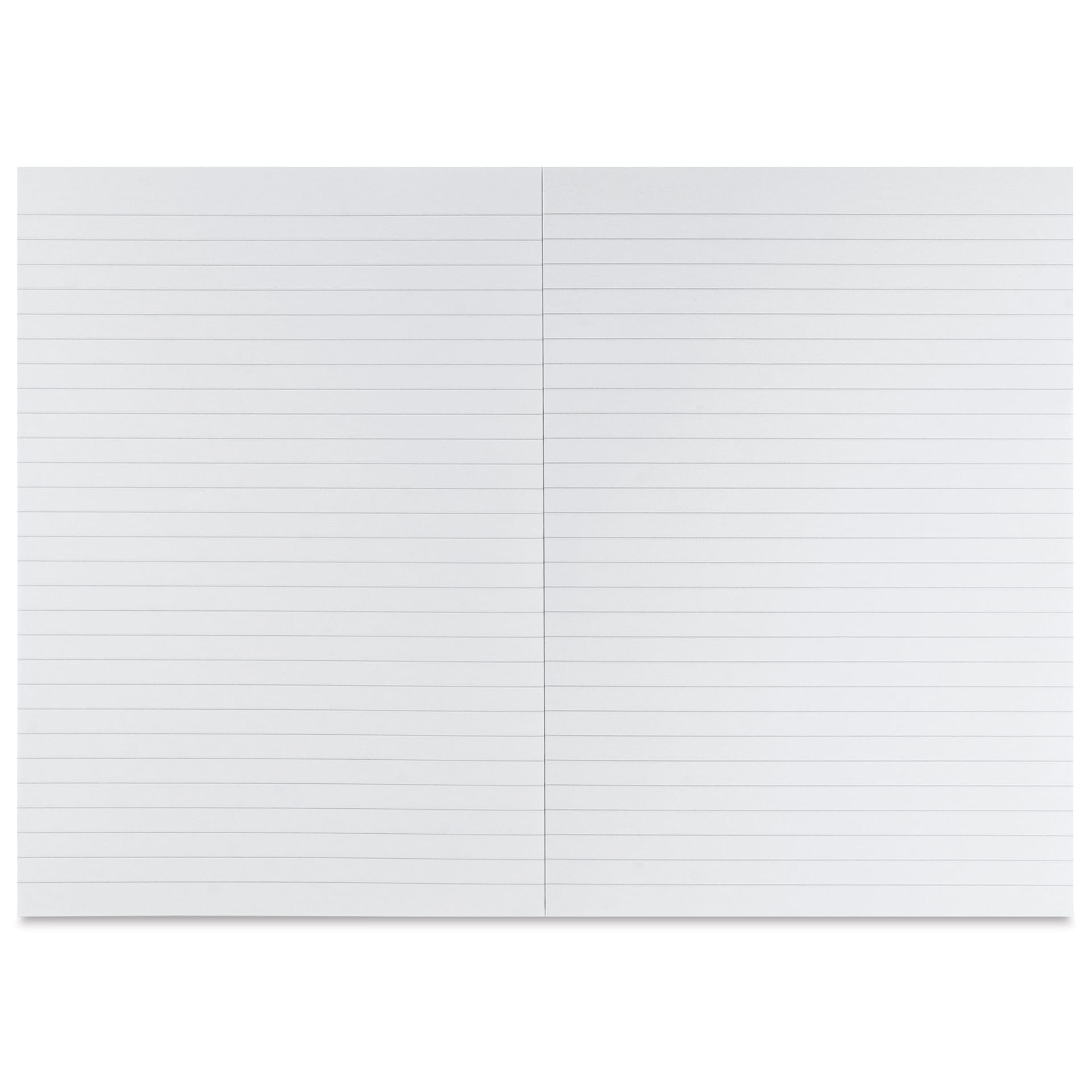 Fabriano Ecoqua Plus Glue-Bound Notebook - Red, 5-4/5" x 8-1/4", Lined, open