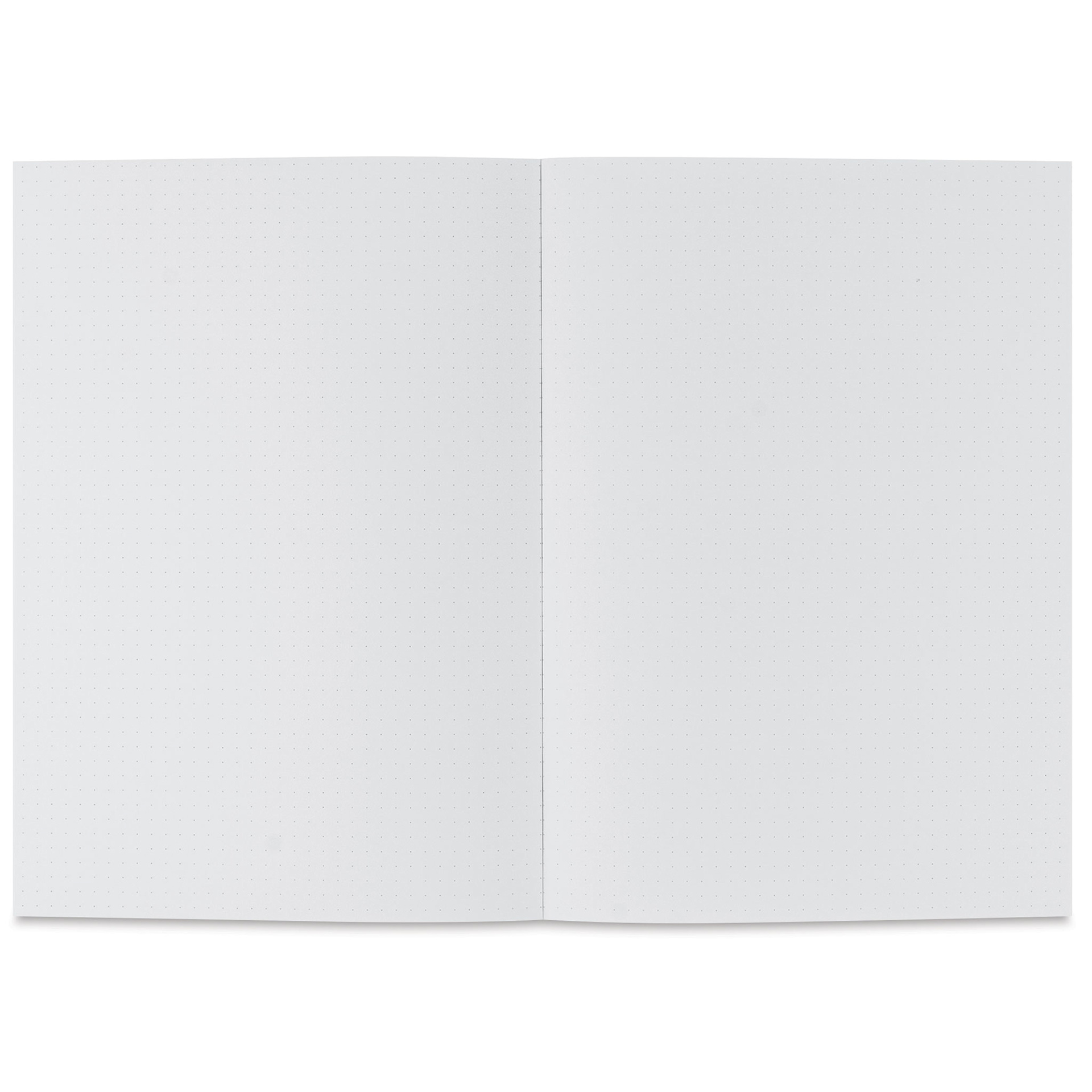 Fabriano Ecoqua Plus Glue-Bound Notebook - Red, 5-4/5" x 8-1/4", Dot Grid, open