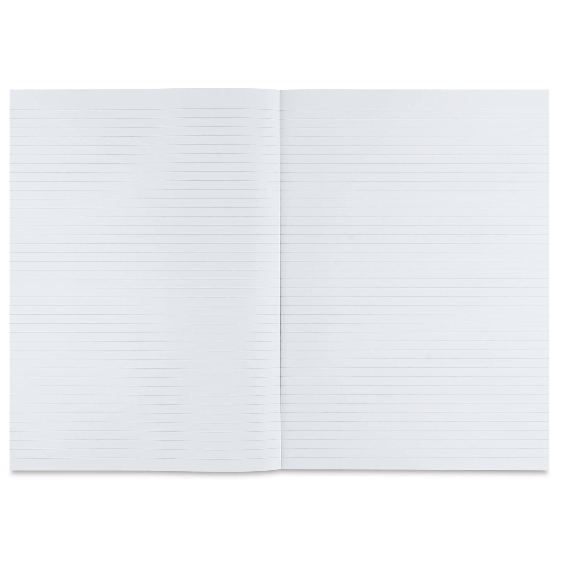 Fabriano Ecoqua Plus Glue-Bound Notebook - Navy, 8-1/4" x 11-7/10", Lined, open